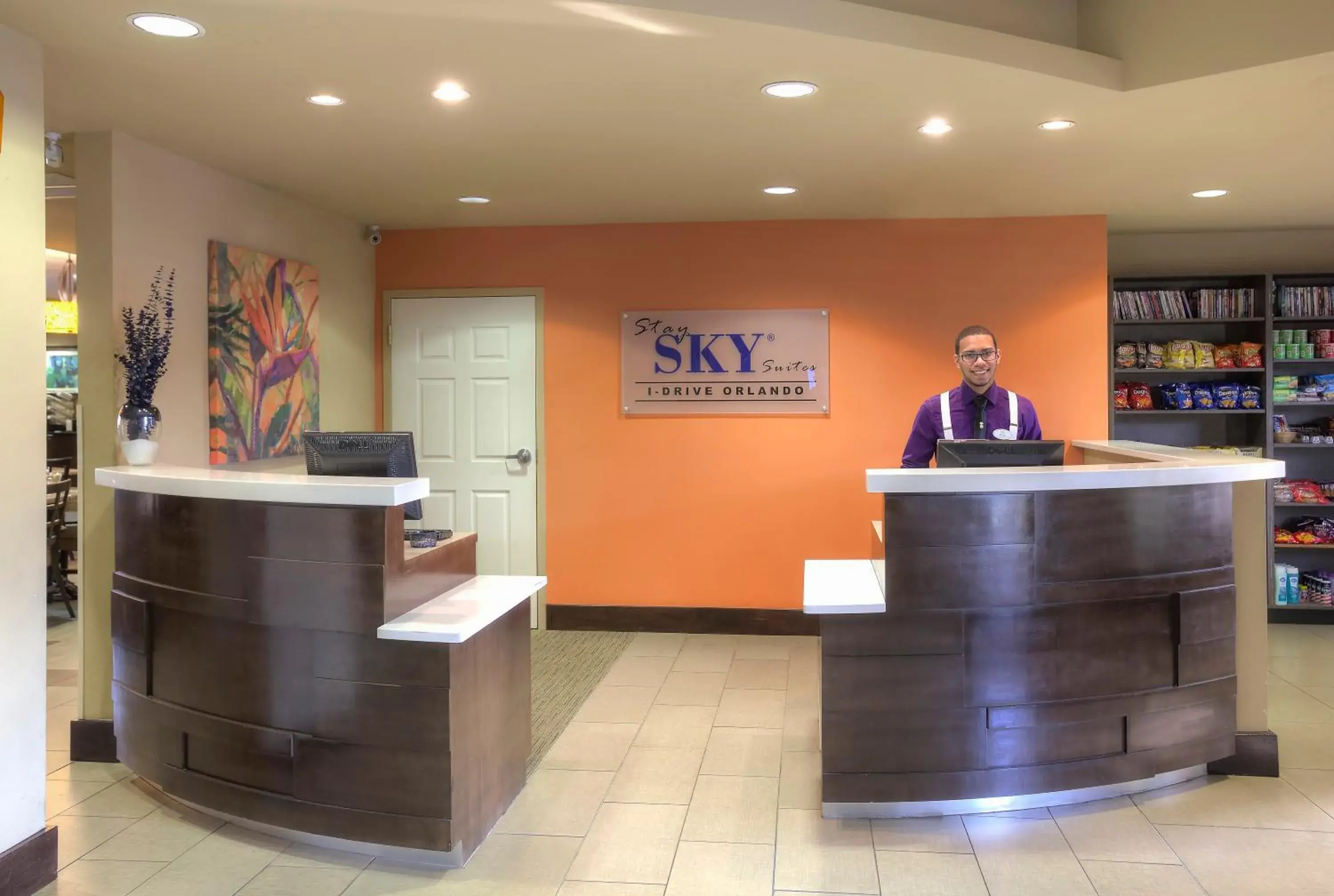 Lobby or reception in staySky Suites I-Drive Orlando Near Universal Lobby or reception in staySky Suites I-Drive Orlando Near Universal