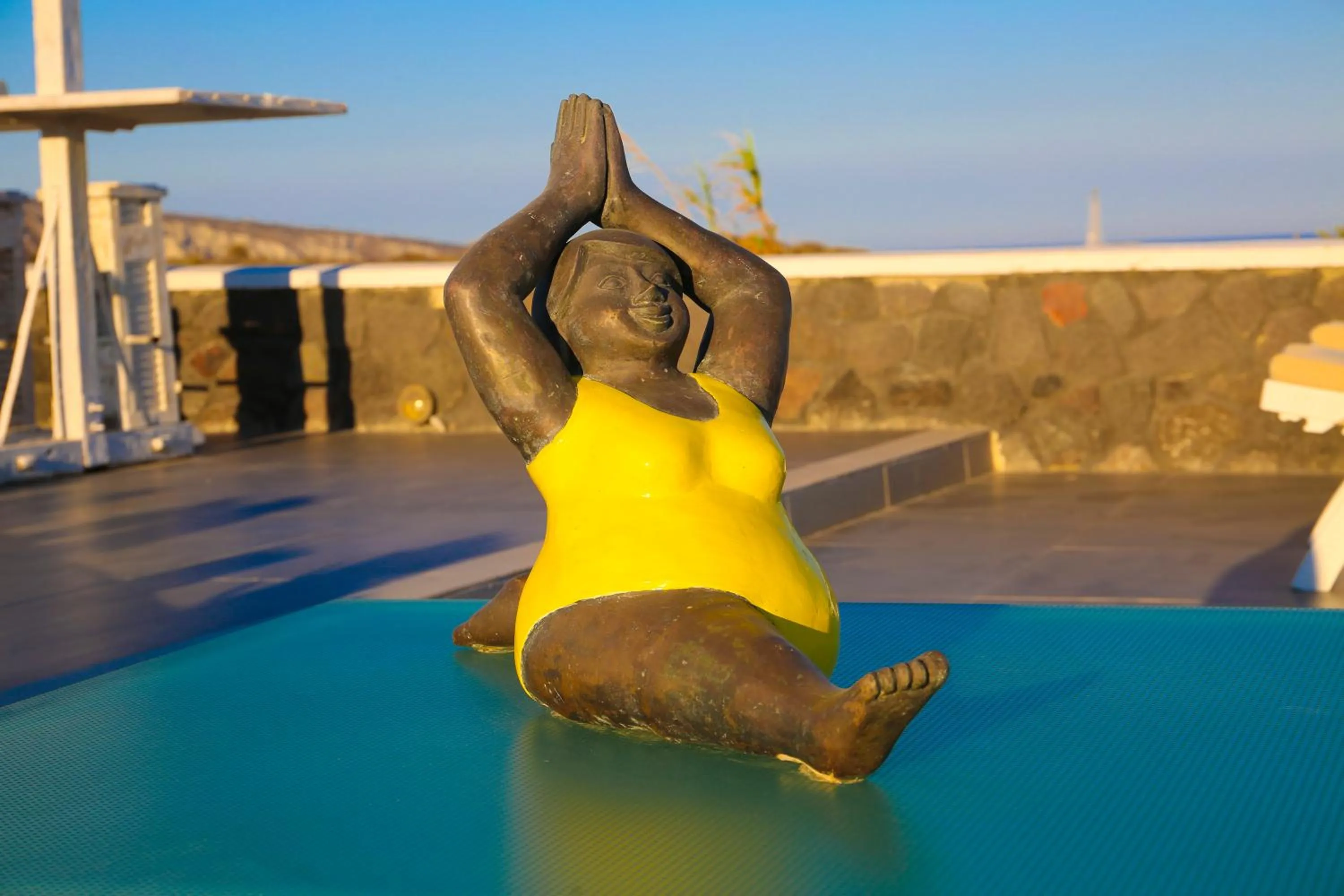 Decorative detail in Oia Sunset Villas