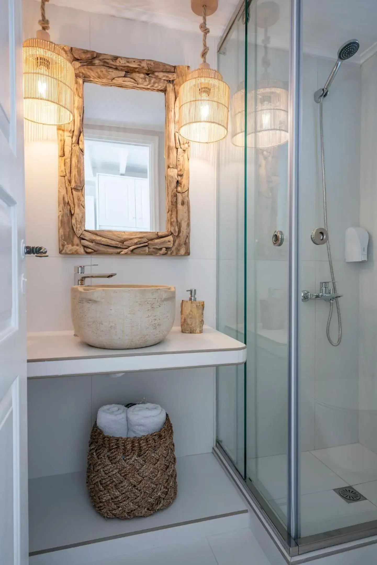 Bathroom in Oia Sunset Villas Bathroom in Oia Sunset Villas