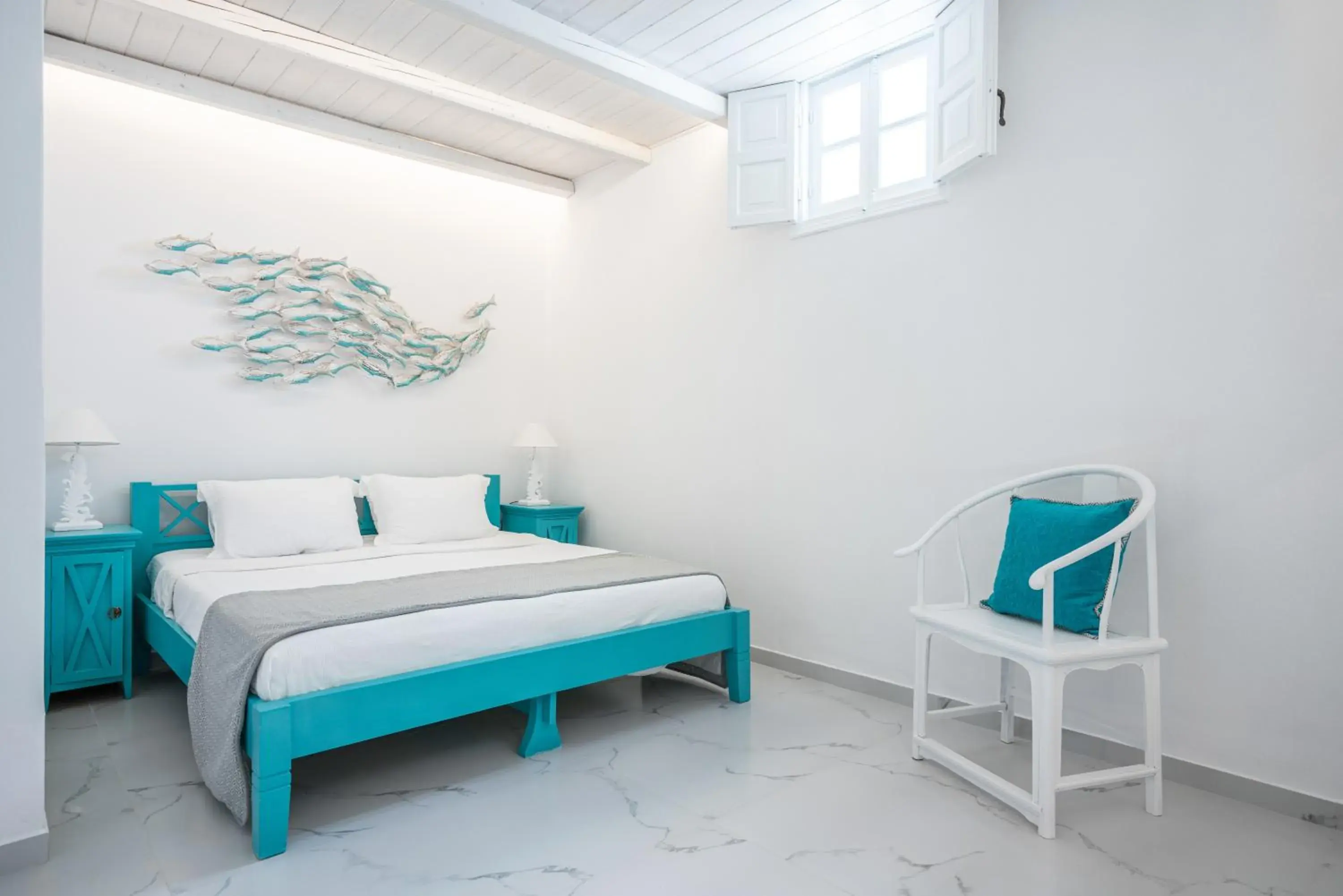 Bedroom, Bed in Oia Sunset Villas Bedroom, Bed in Oia Sunset Villas