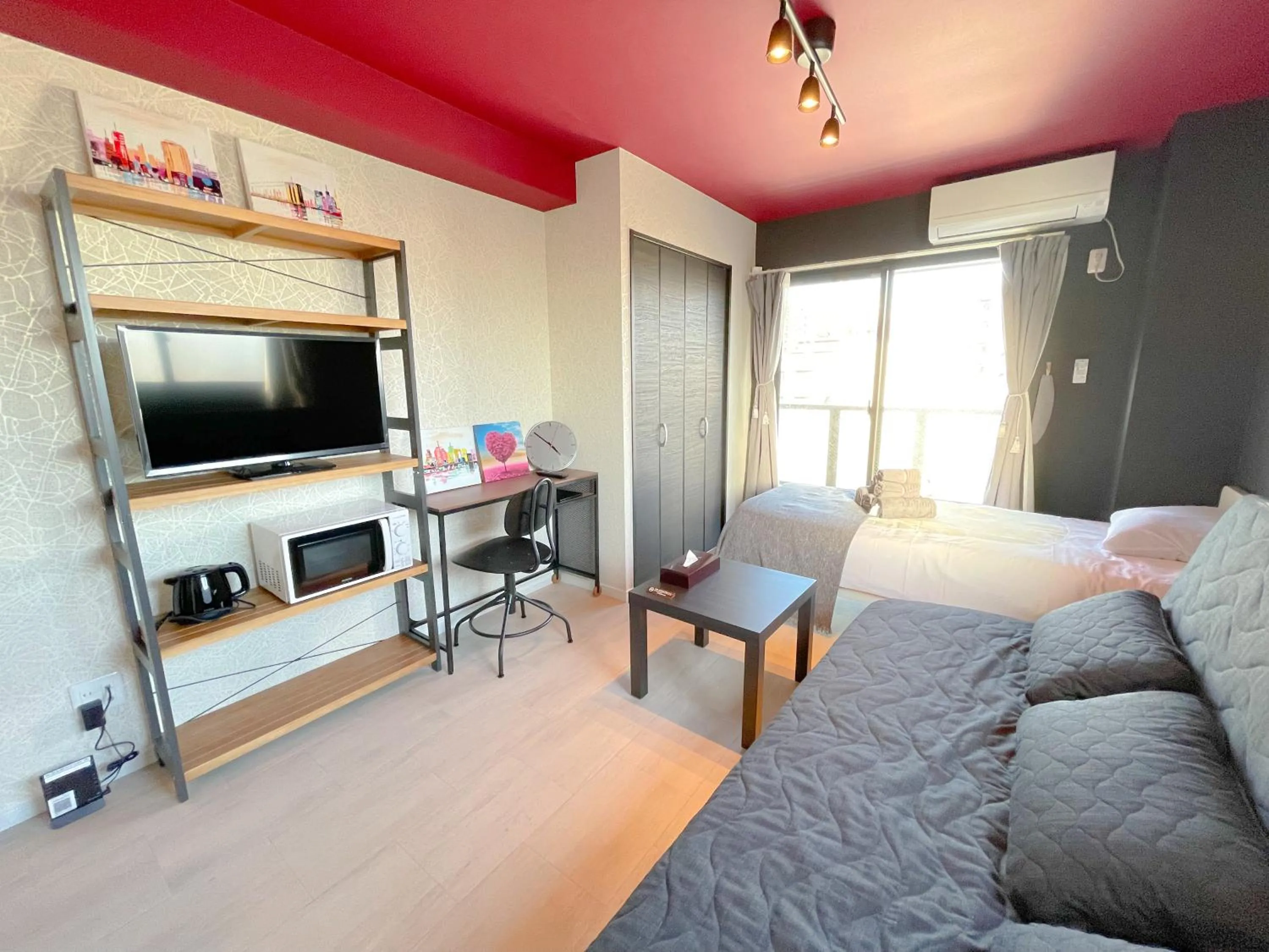 Living room, Bed in Mr Kintaro Hotel Asakusa South