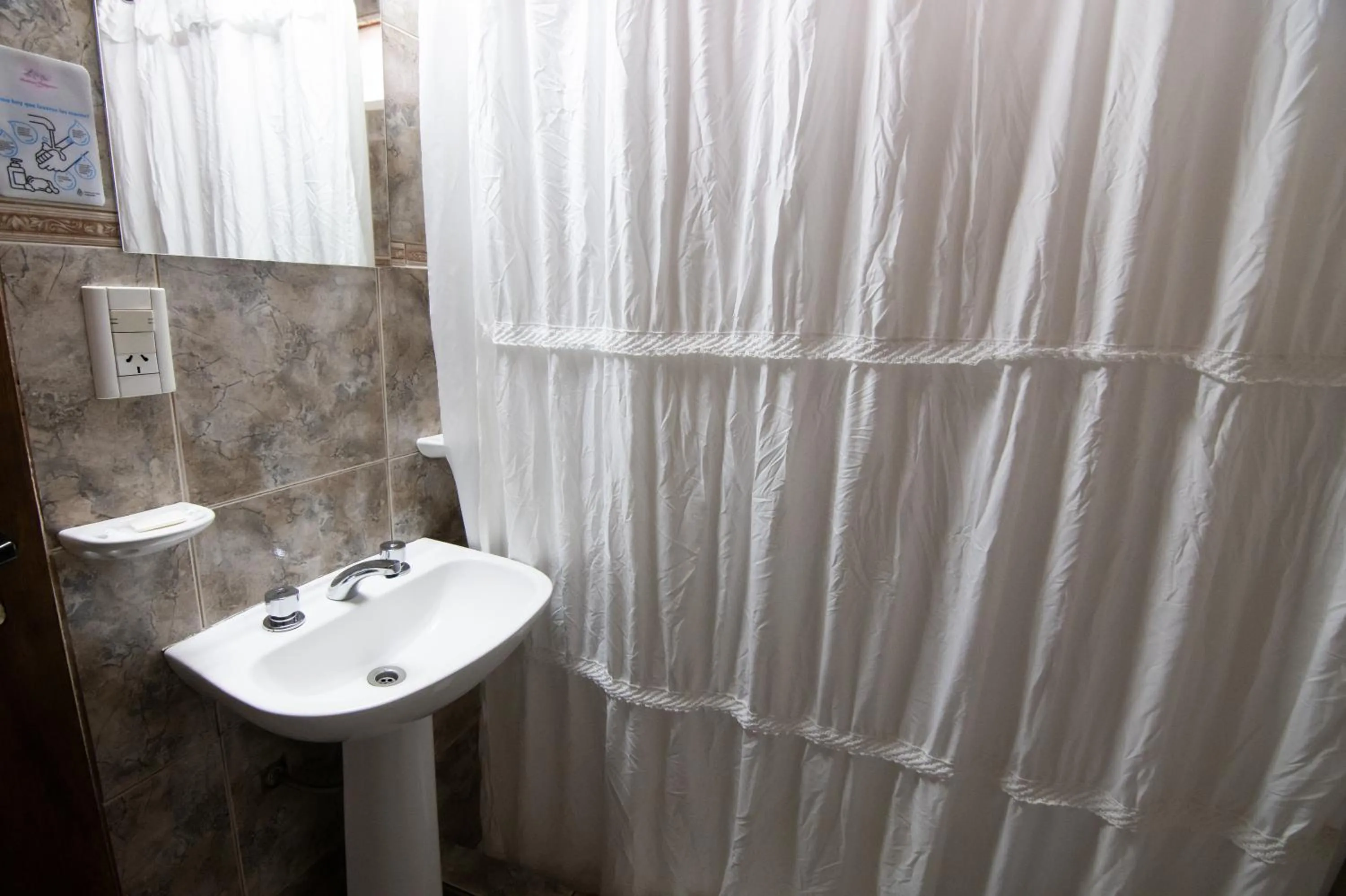 Bathroom in Hosteria Patagonia