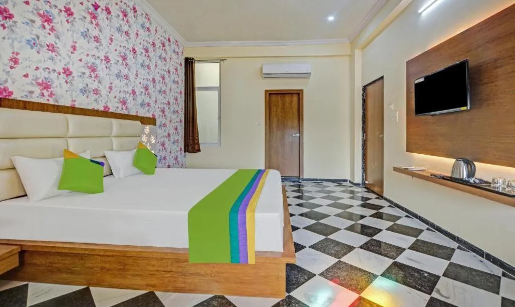 Bed in Hotel Vishvam Residency Udaipur