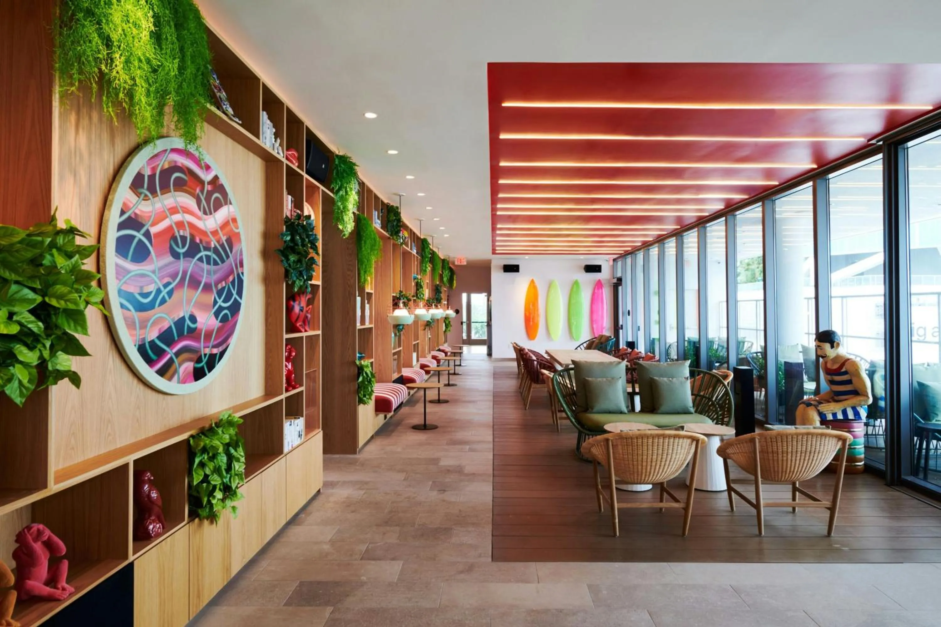 Lobby or reception in citizenM Miami World Center