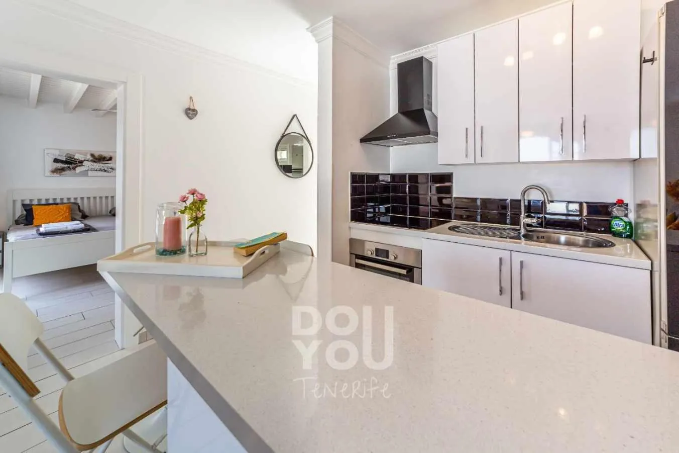 Kitchen or kitchenette in Apartment Paraiso Royal