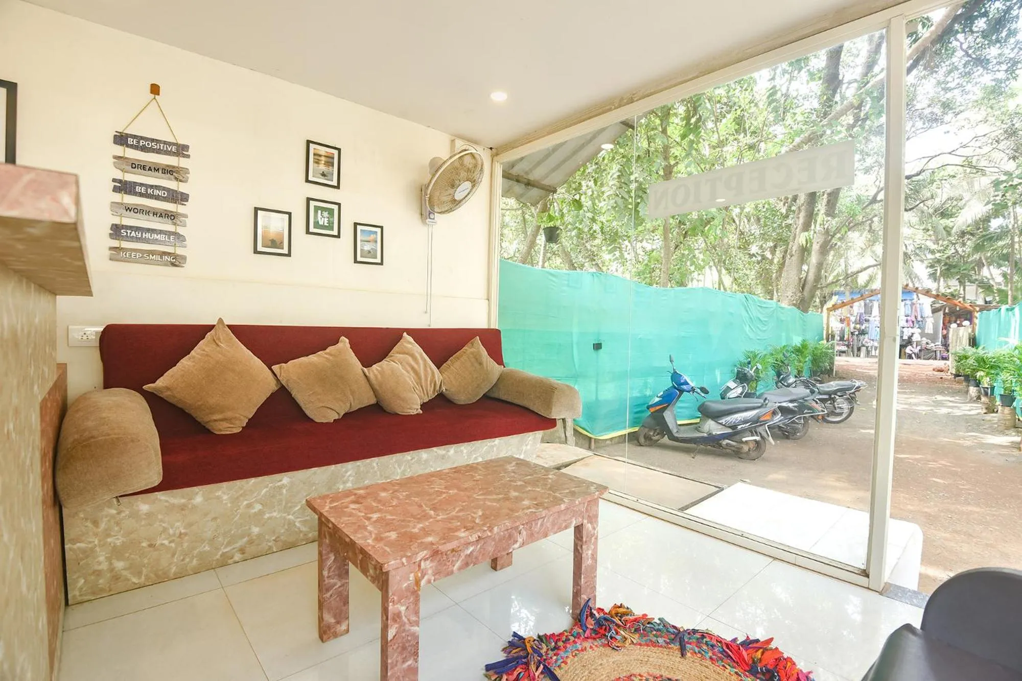 Seating area in FabHotel La Volga - Nr Morjim beach