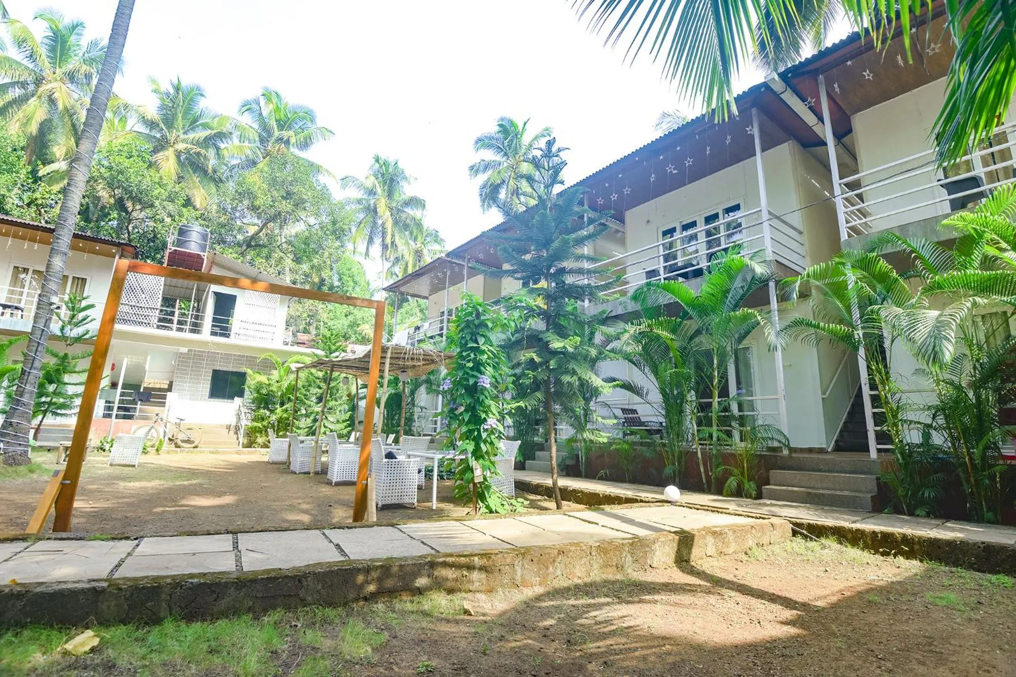 Facade/entrance in FabHotel La Volga - Nr Morjim beach