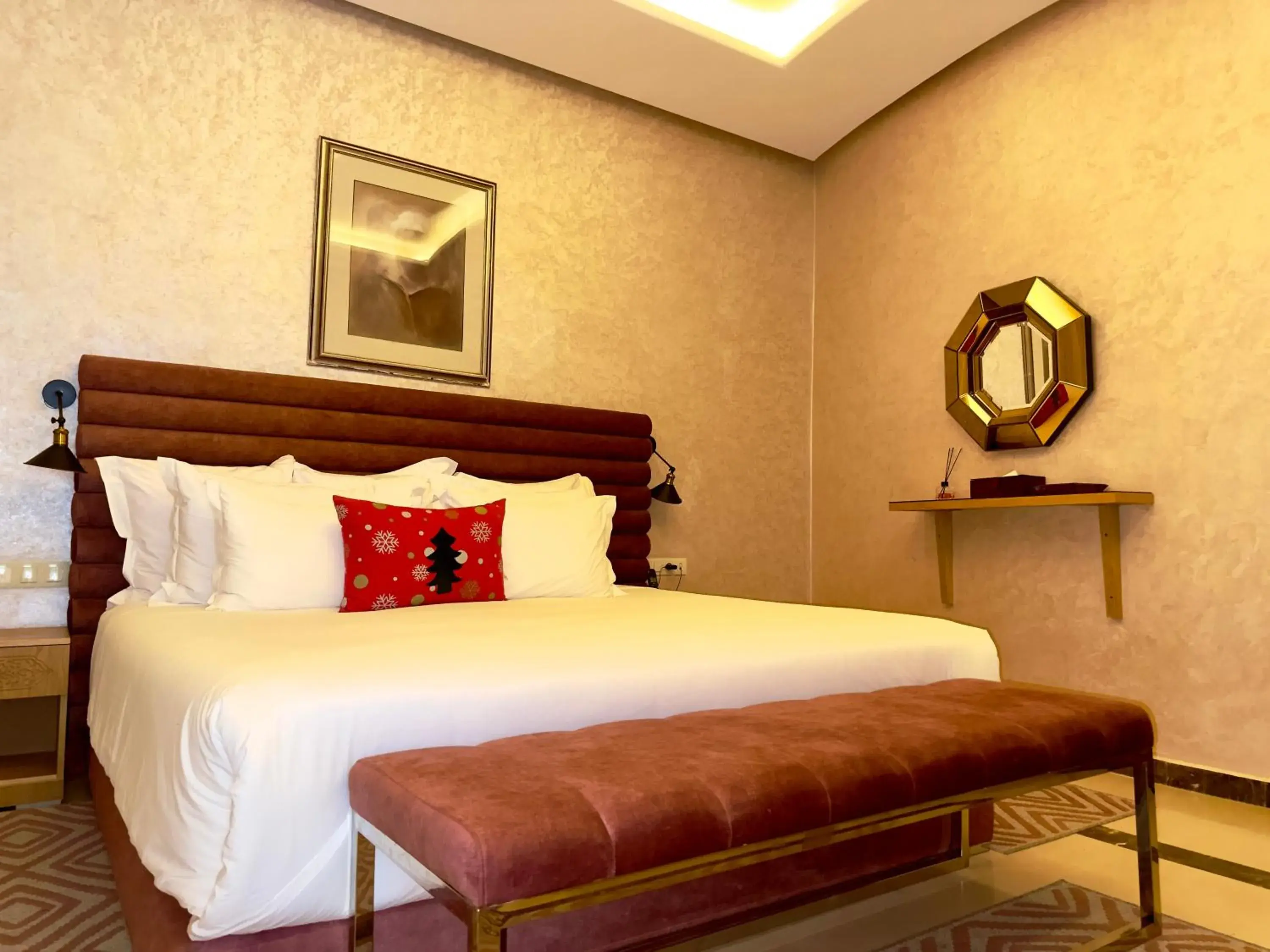 Bed in Sillage Palace Sky & Spa Bed in Sillage Palace Sky & Spa