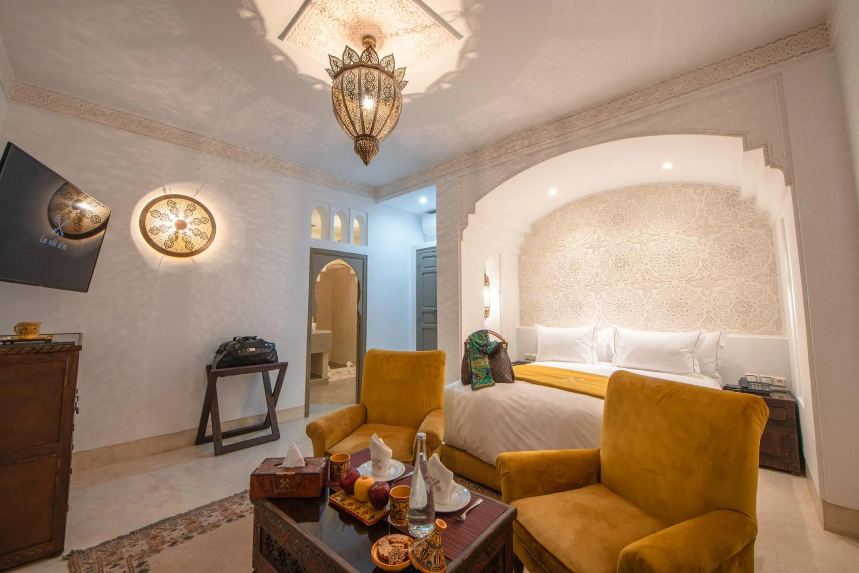 Bedroom in Riad la clé d'or & spa