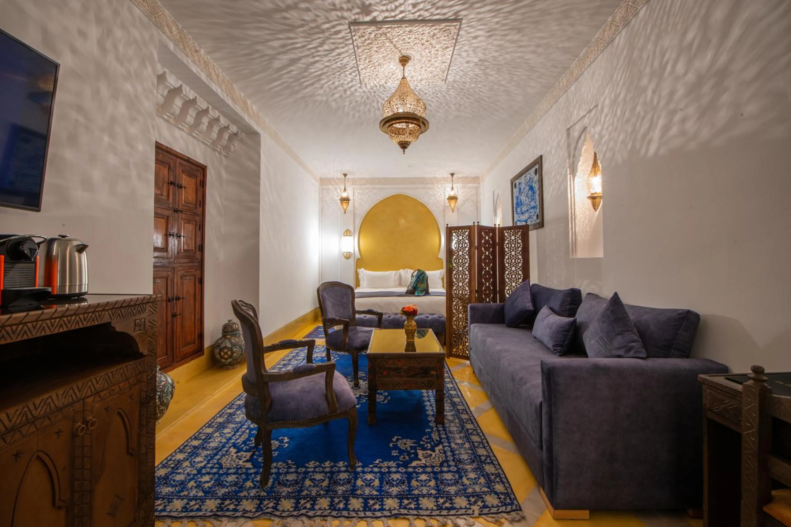 Bed in Riad la clé d'or & spa