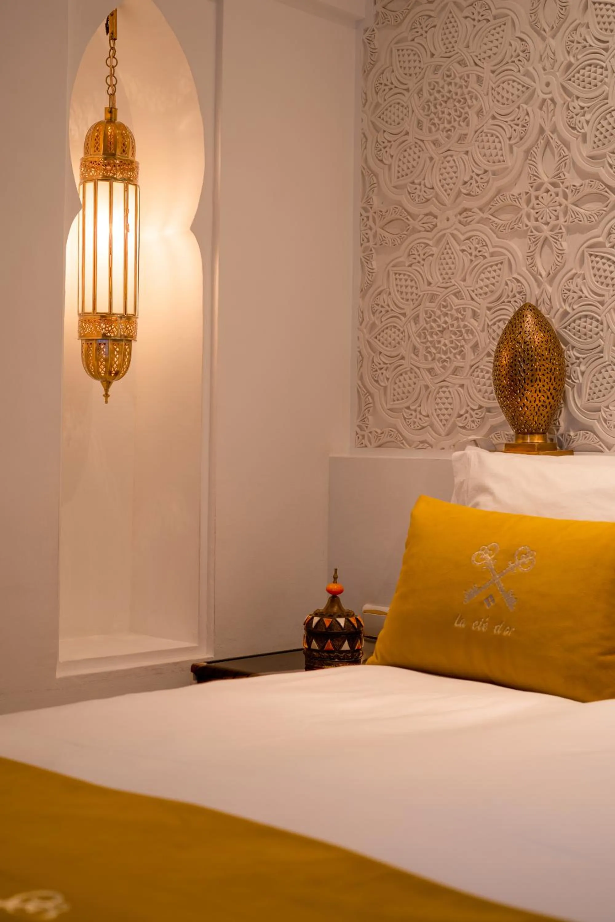 Bedroom, Bed in Riad la clé d'or & spa