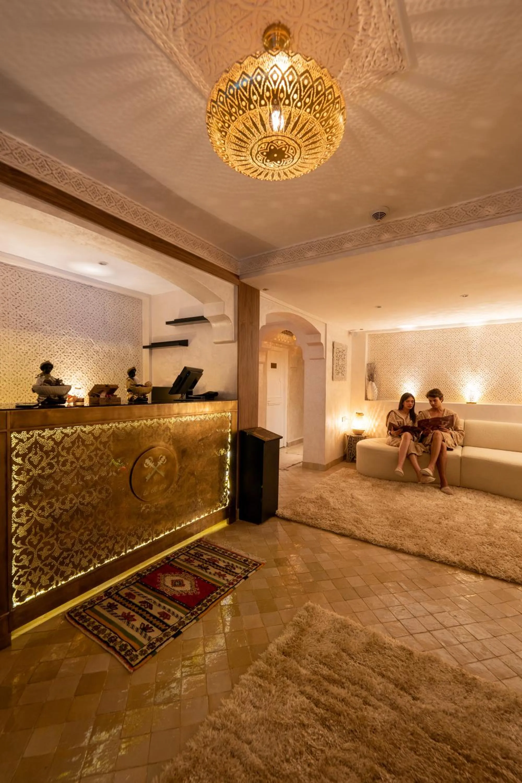 Lobby or reception in Riad la clé d'or & spa