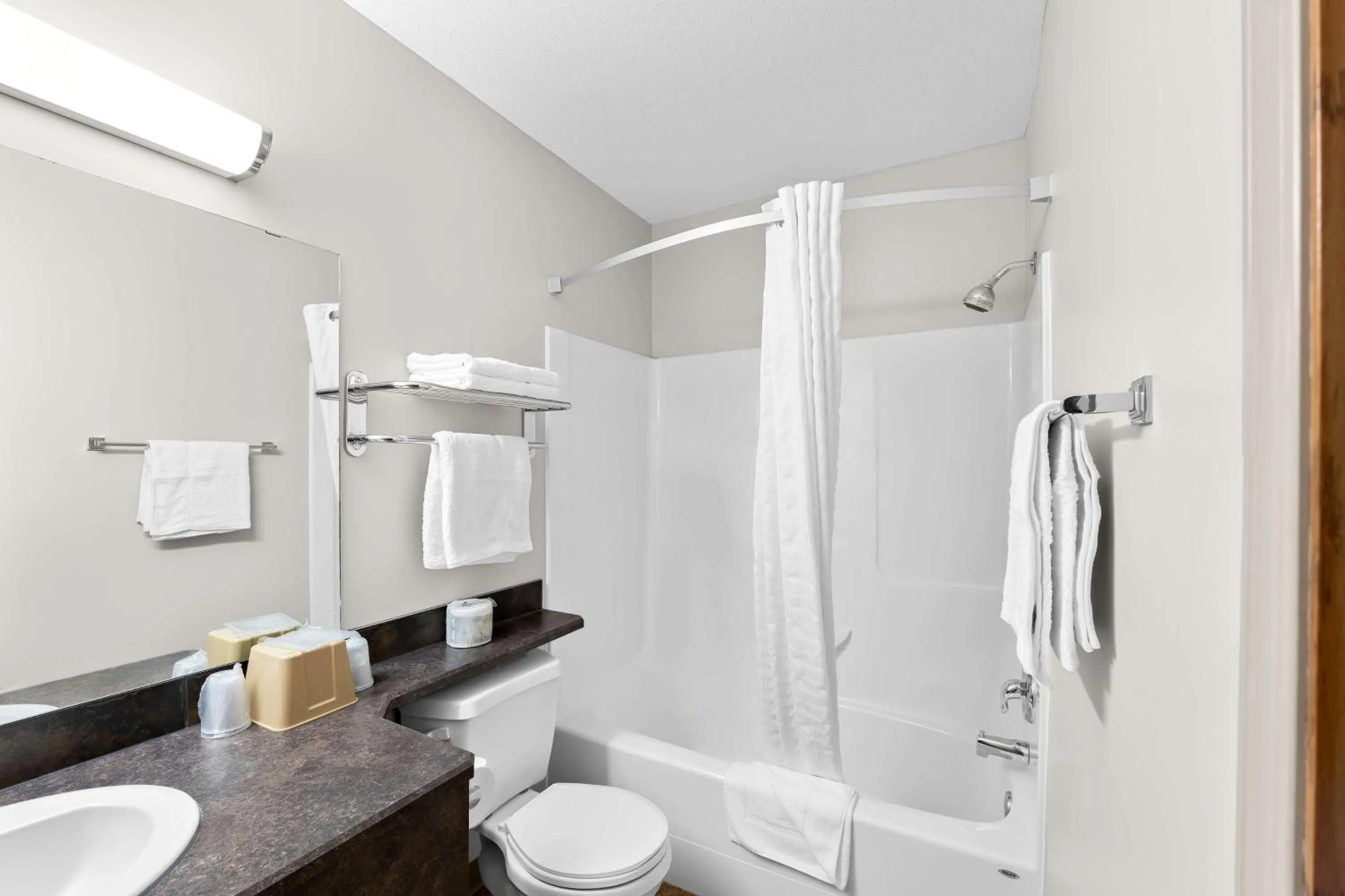 Bathroom in SureStay Plus Hotel by Best Western Hardisty