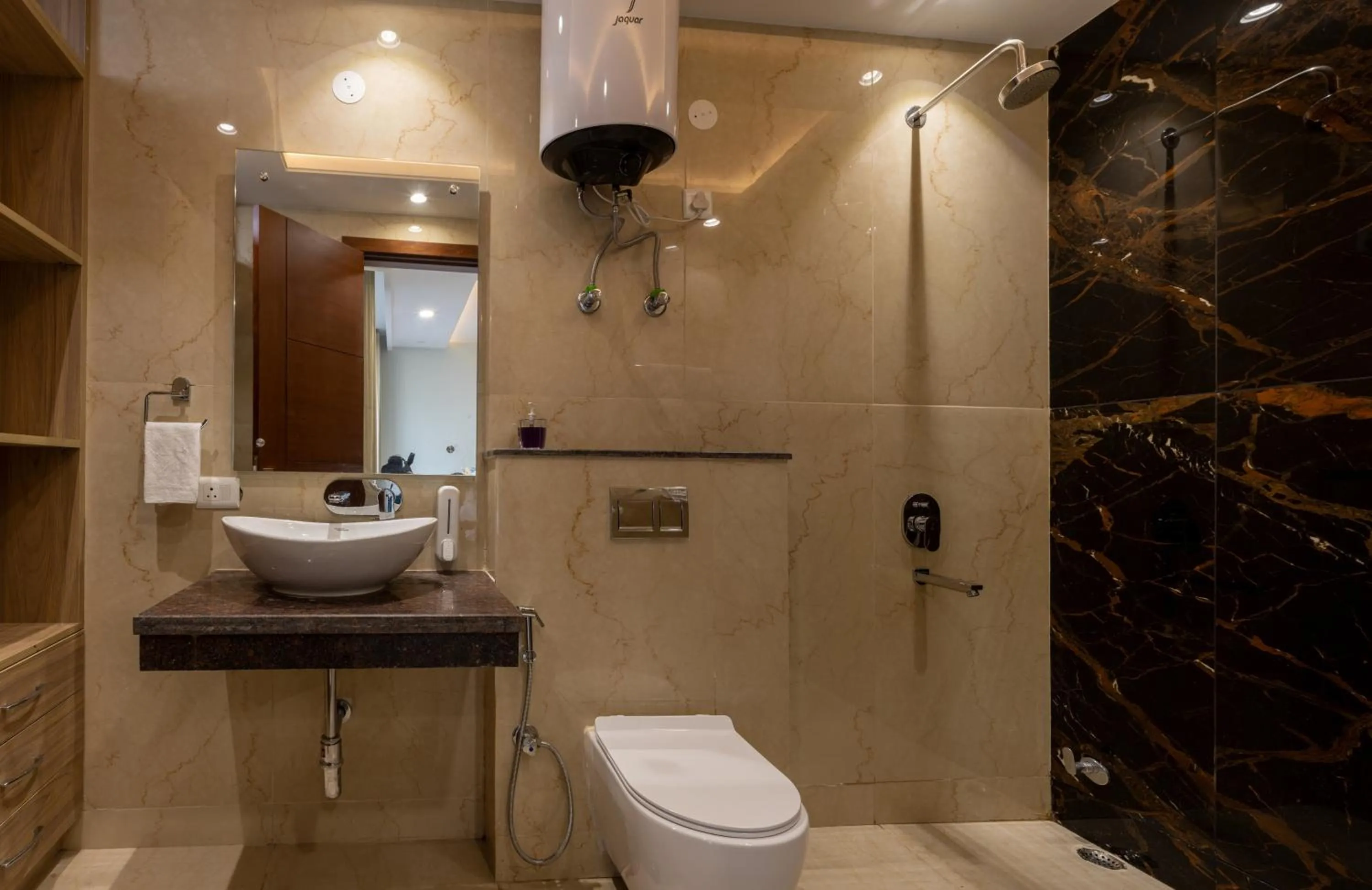 Bathroom in Perch Service Apartment-MG Road