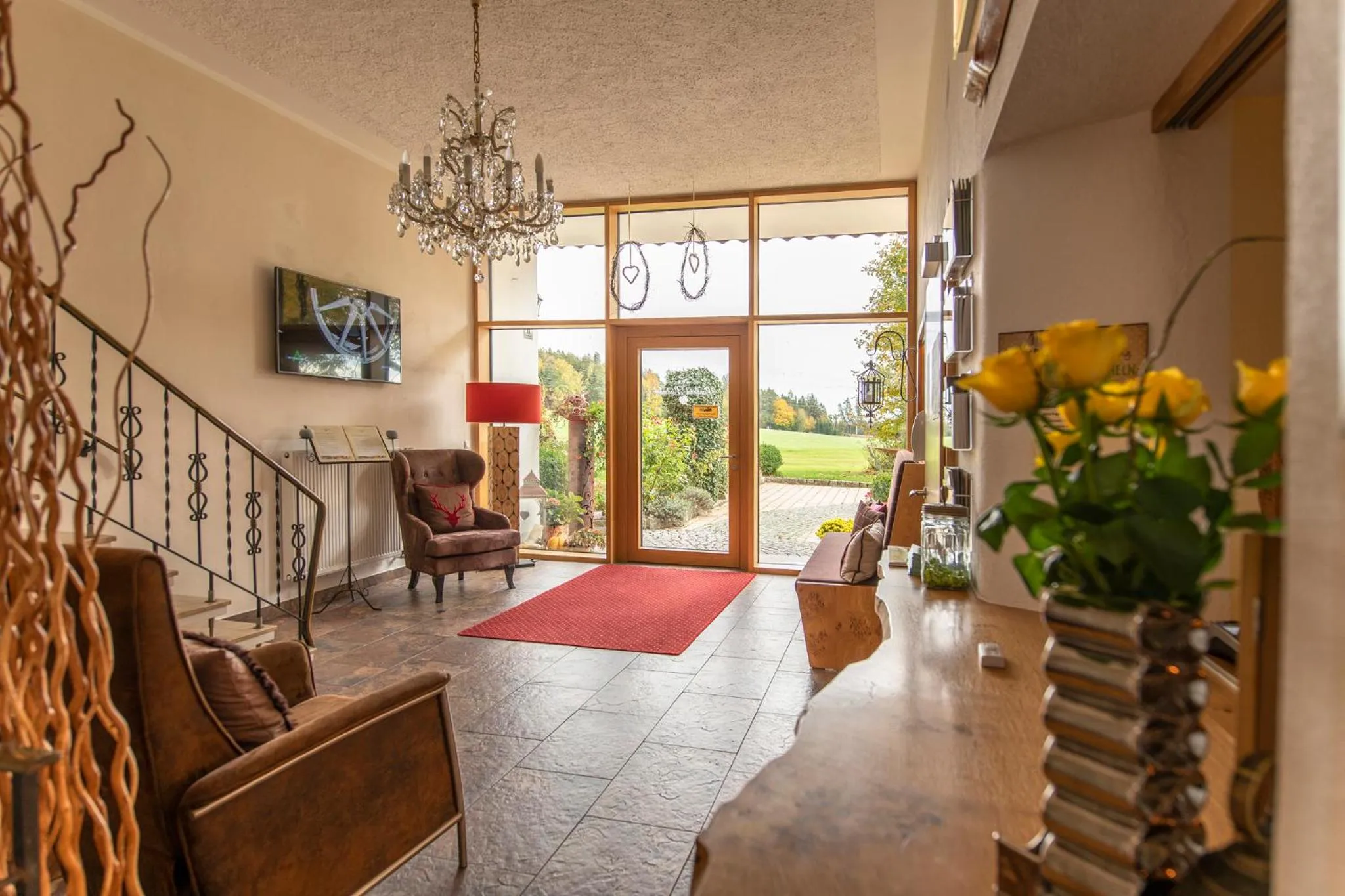 Lobby or reception in Landhotel Lindenhof
