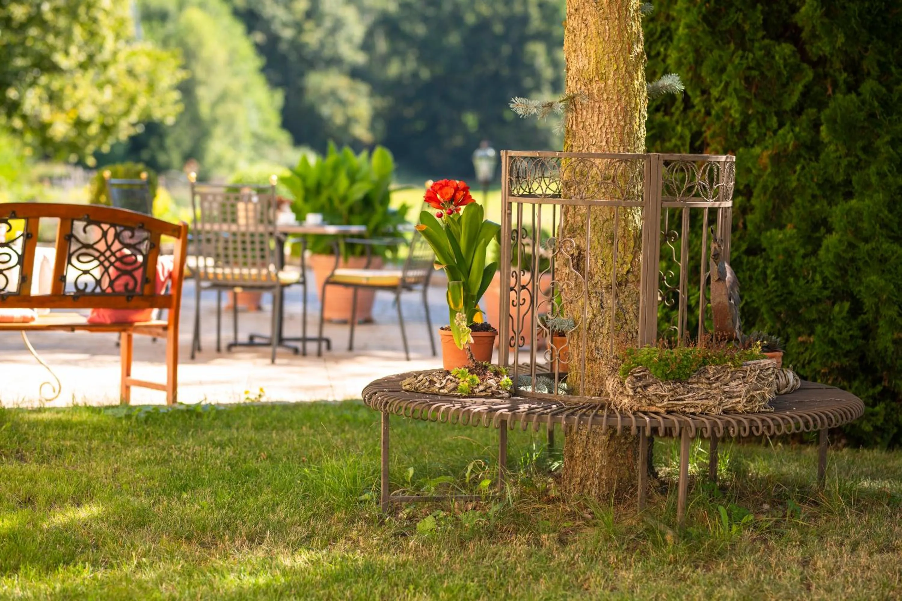Garden in Landhotel Lindenhof