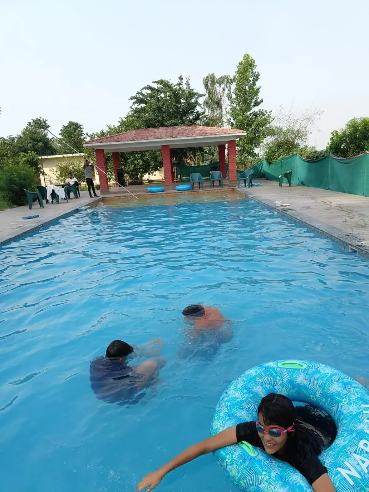Swimming pool in Vanasthali Jungle Resort Jim Corbett Swimming pool in Vanasthali Jungle Resort Jim Corbett
