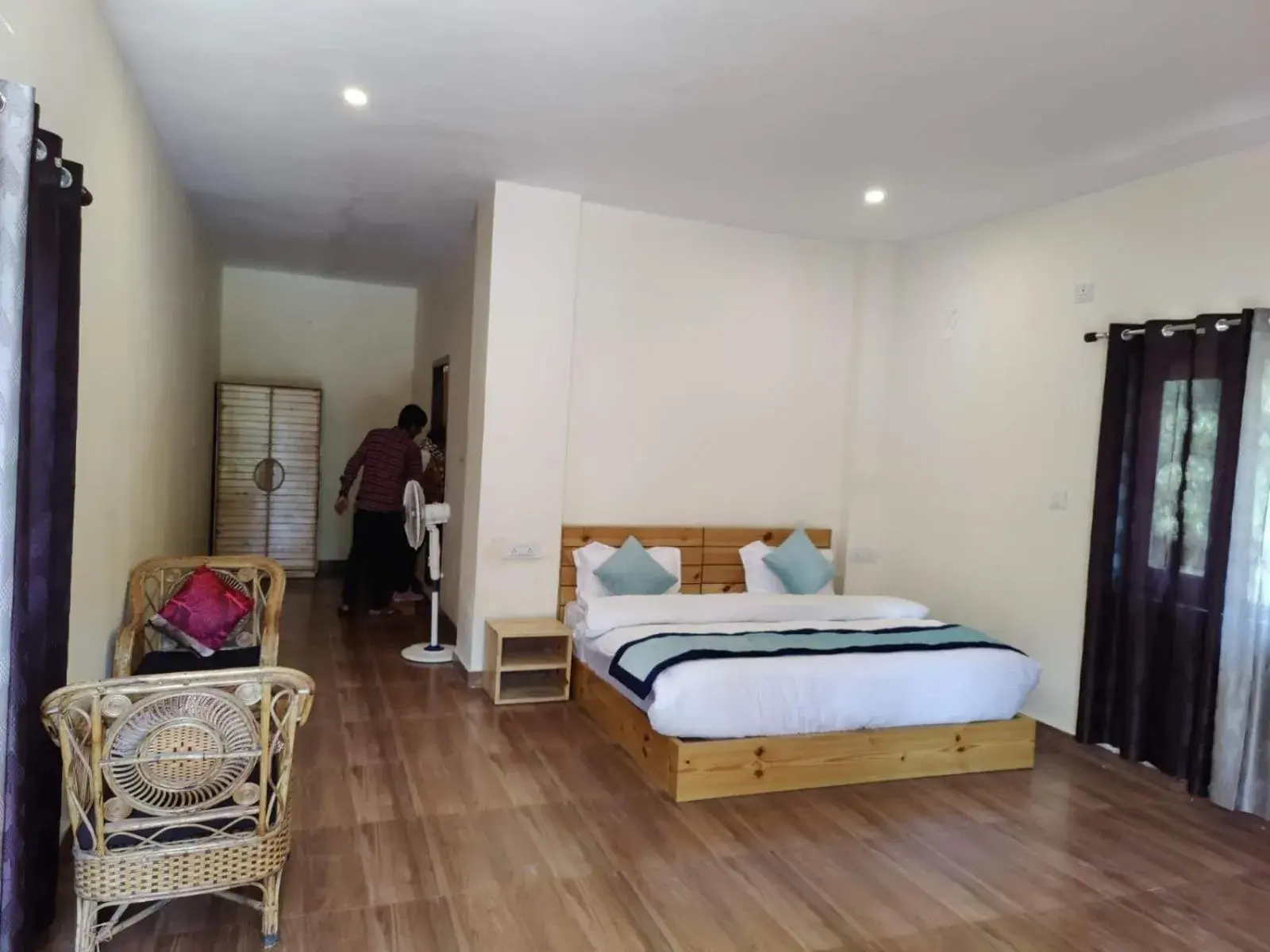 Bed in Vanasthali Jungle Resort Jim Corbett Bed in Vanasthali Jungle Resort Jim Corbett