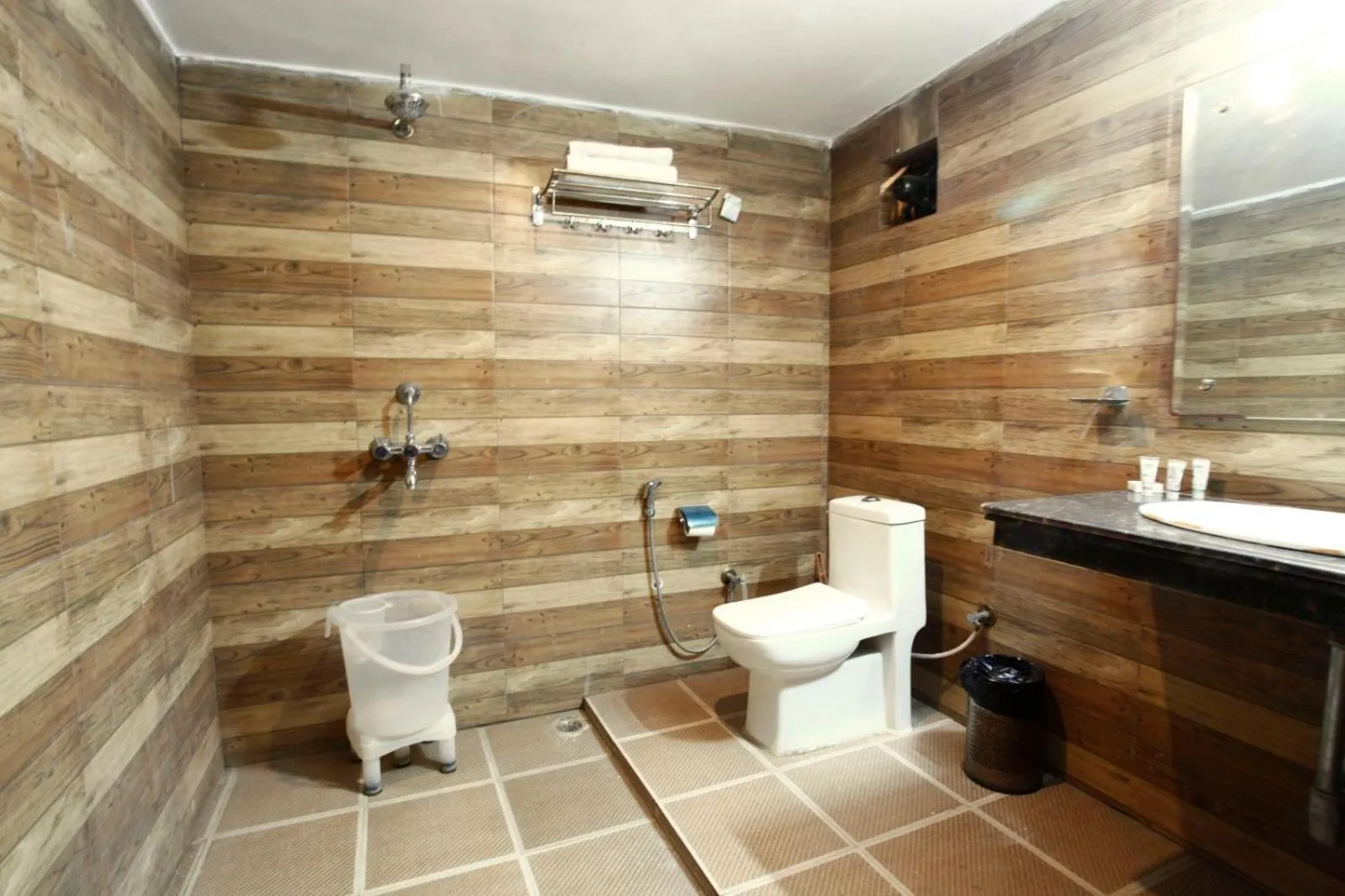 Bathroom in Vanasthali Jungle Resort Jim Corbett