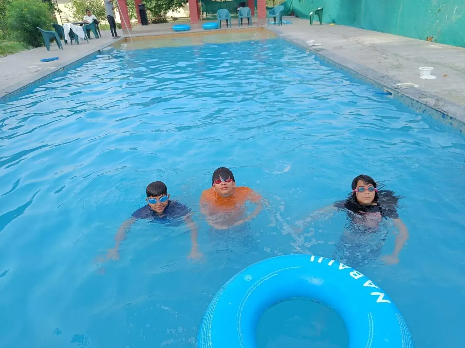 Swimming pool in Vanasthali Jungle Resort Jim Corbett Swimming pool in Vanasthali Jungle Resort Jim Corbett