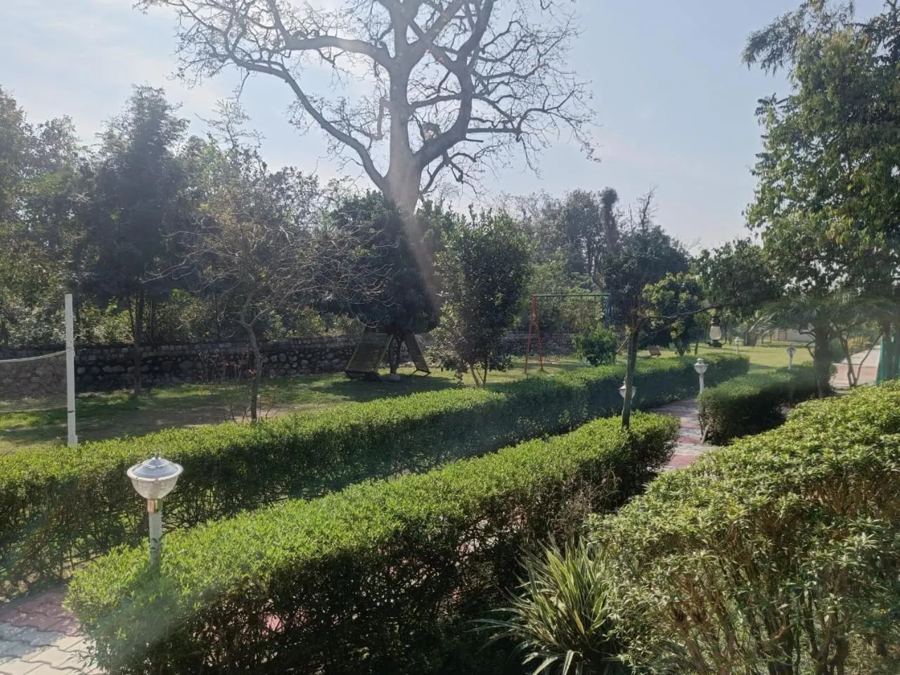 Garden in Vanasthali Jungle Resort Jim Corbett