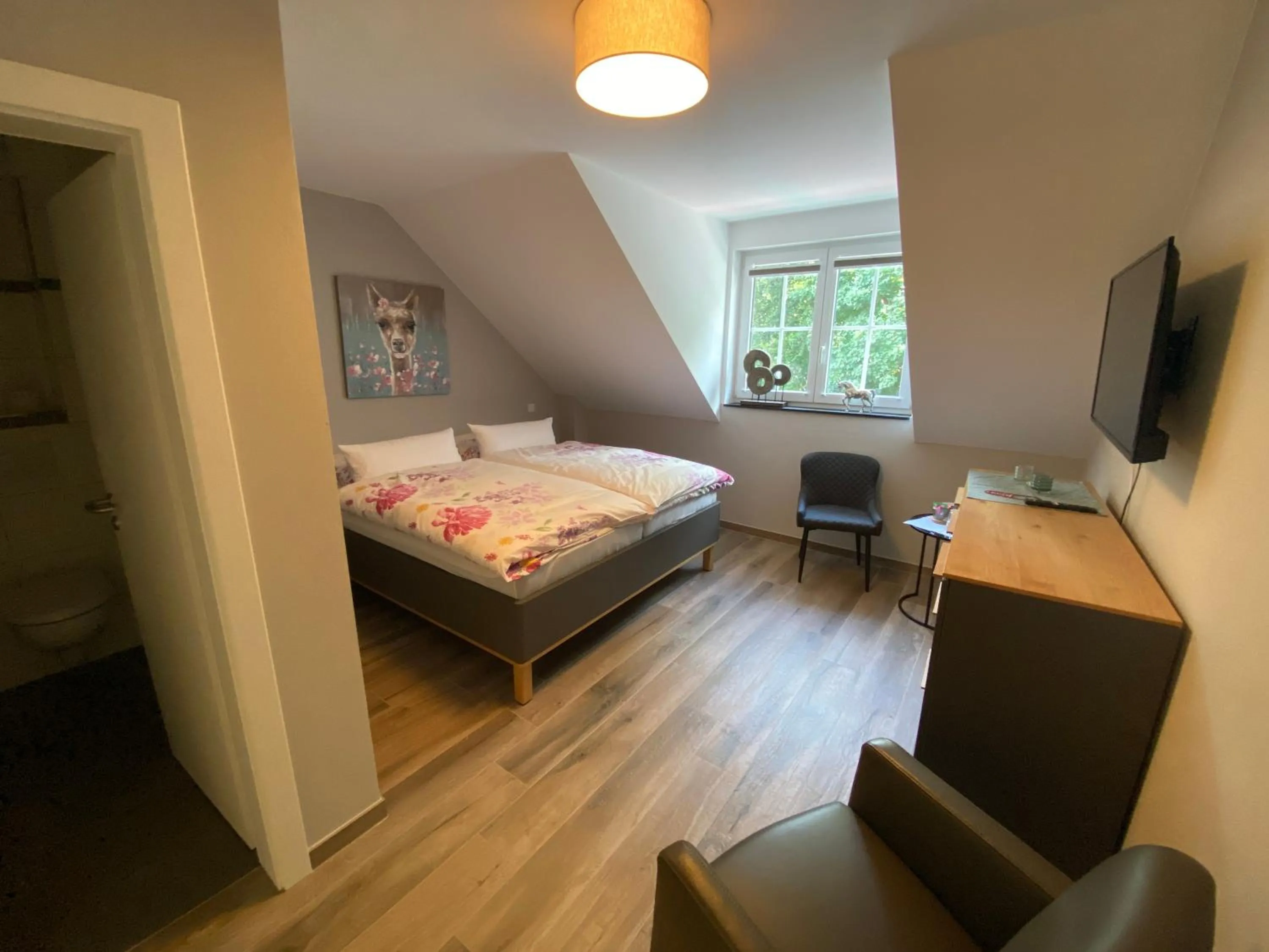 Bed in Waldhotel Am Jäger