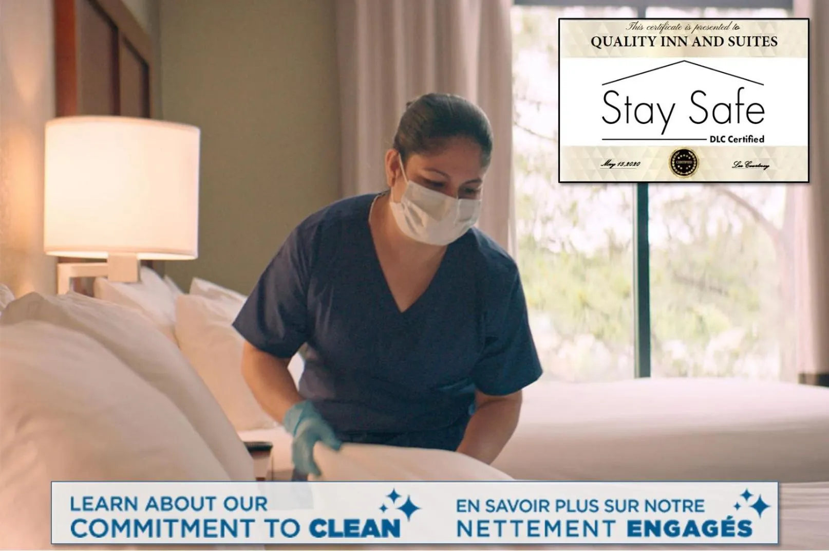 Bed in Quality Inn & Suites PE Trudeau Airport