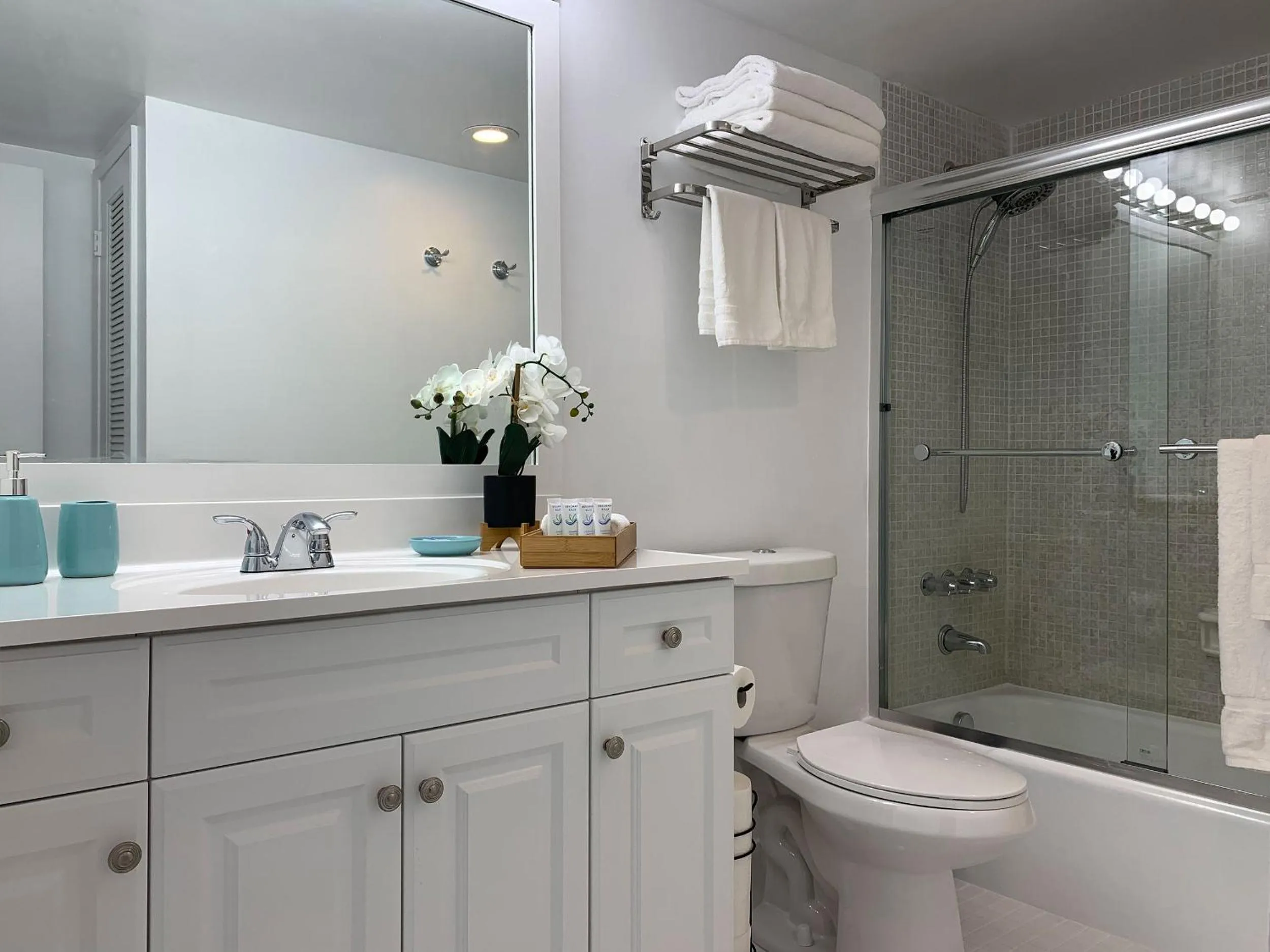 Bathroom in Beach Apartment at Condo-hotel