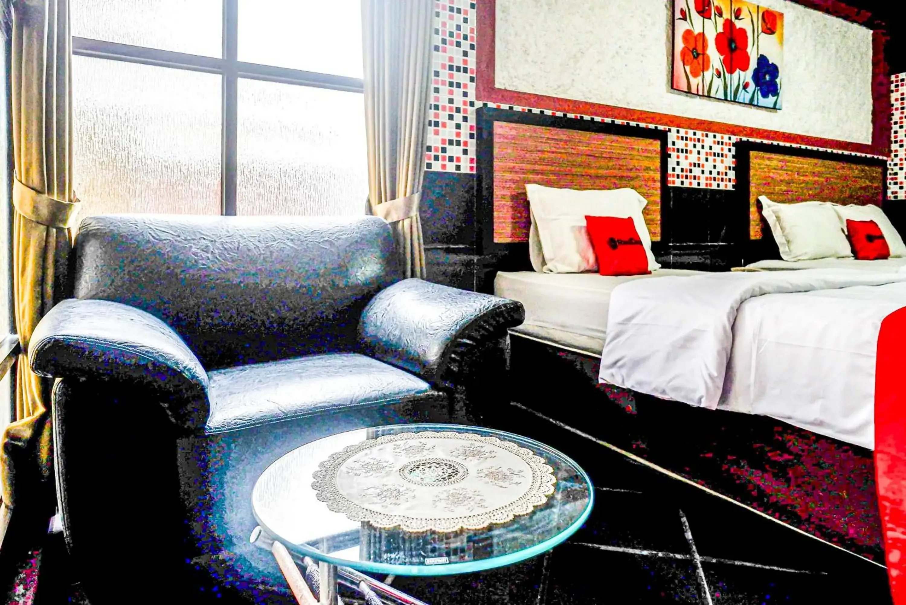 Bedroom, Bed in RedDoorz Plus near Amplaz Yogyakarta Bedroom, Bed in RedDoorz Plus near Amplaz Yogyakarta