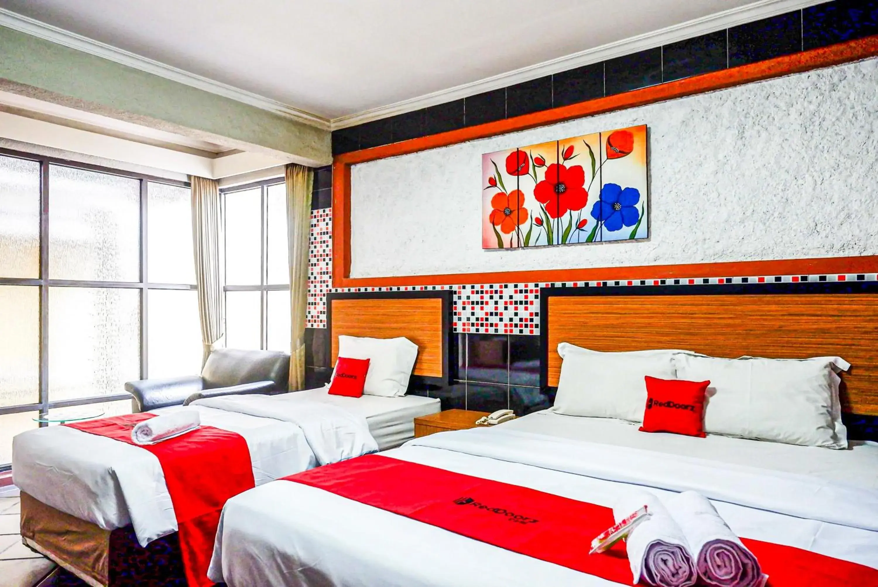 Bedroom, Bed in RedDoorz Plus near Amplaz Yogyakarta Bedroom, Bed in RedDoorz Plus near Amplaz Yogyakarta