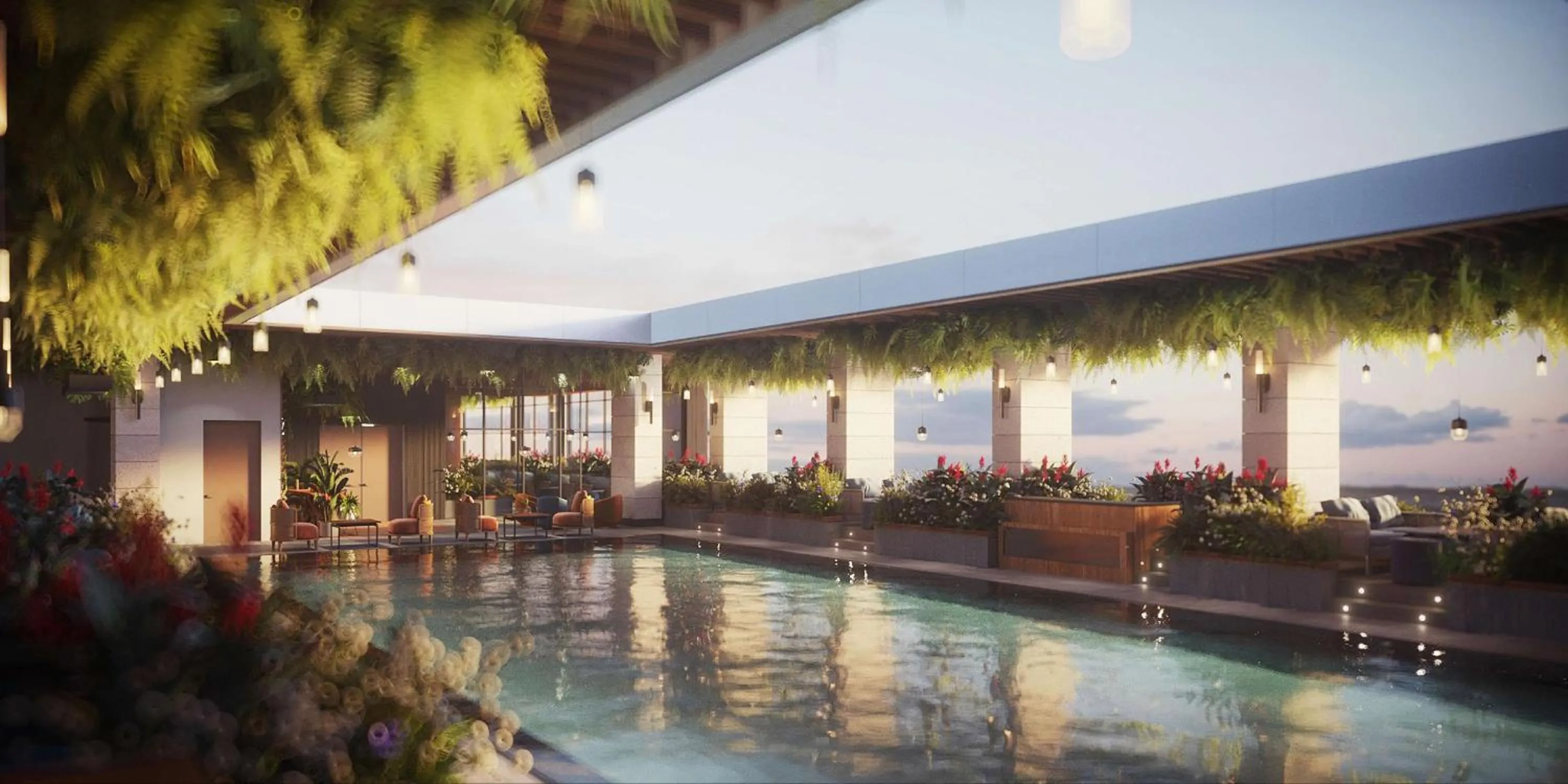 Swimming pool in DoubleTree by Hilton Doha Downtown