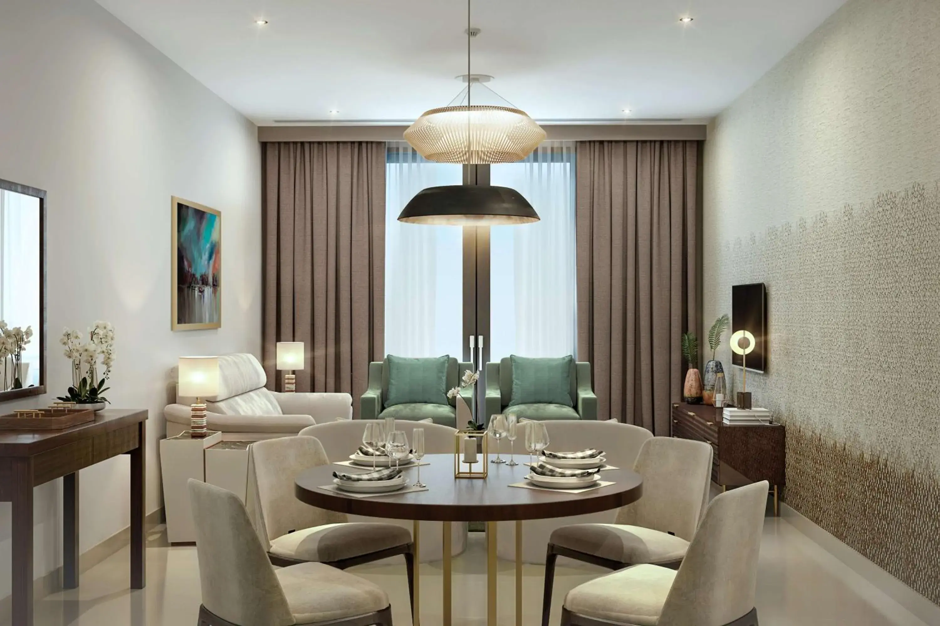 Premium Two-Bedroom Suite with City View in DoubleTree by Hilton Doha Downtown Premium Two-Bedroom Suite with City View in DoubleTree by Hilton Doha Downtown