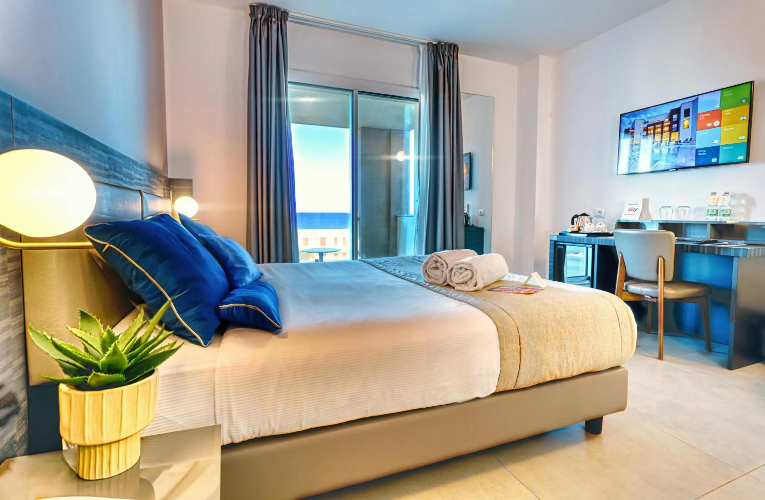 Bed in Resort La Battigia Beach & Spa