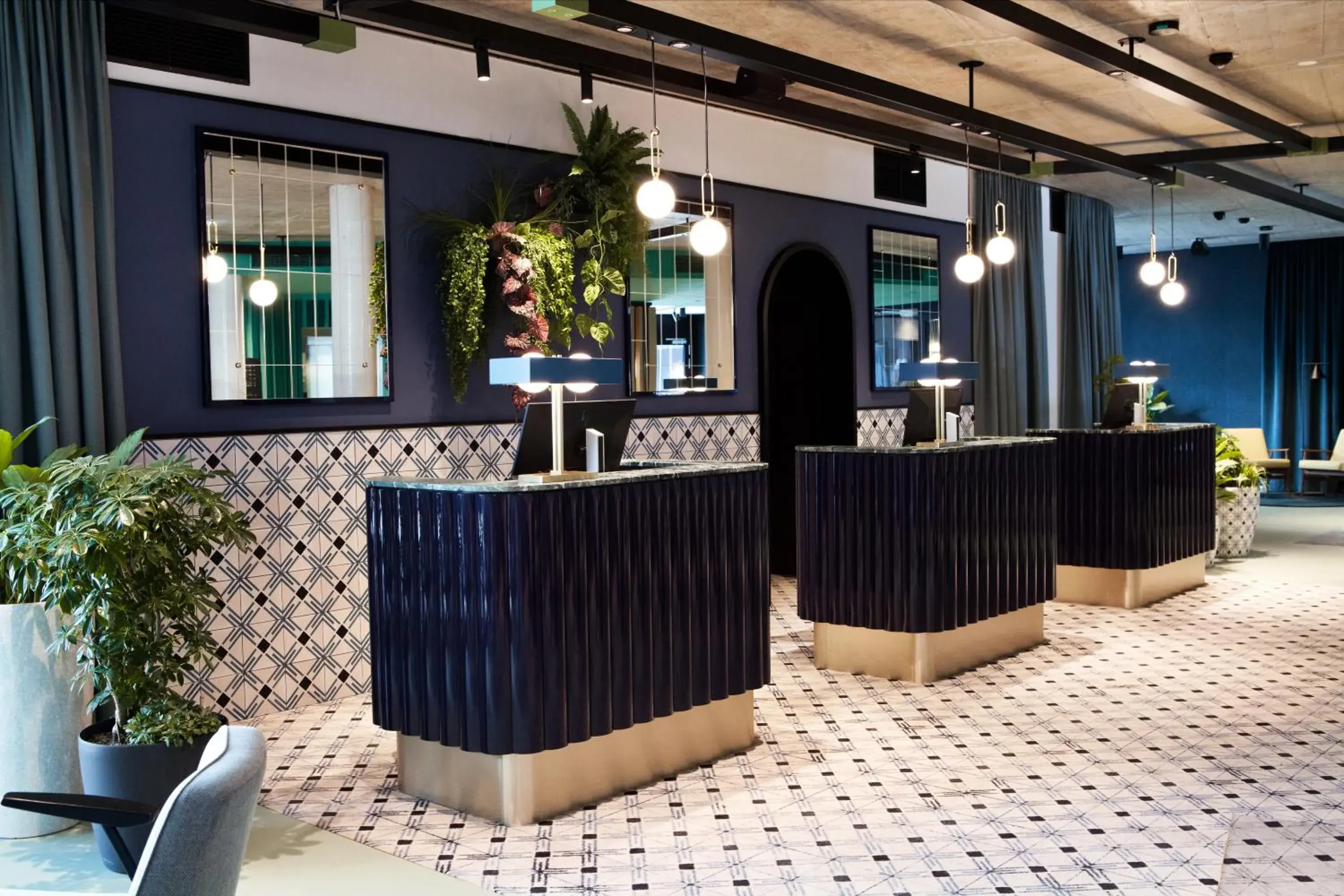 Lobby or reception in Hotel Indigo Vienna - Naschmarkt by IHG Lobby or reception in Hotel Indigo Vienna - Naschmarkt by IHG