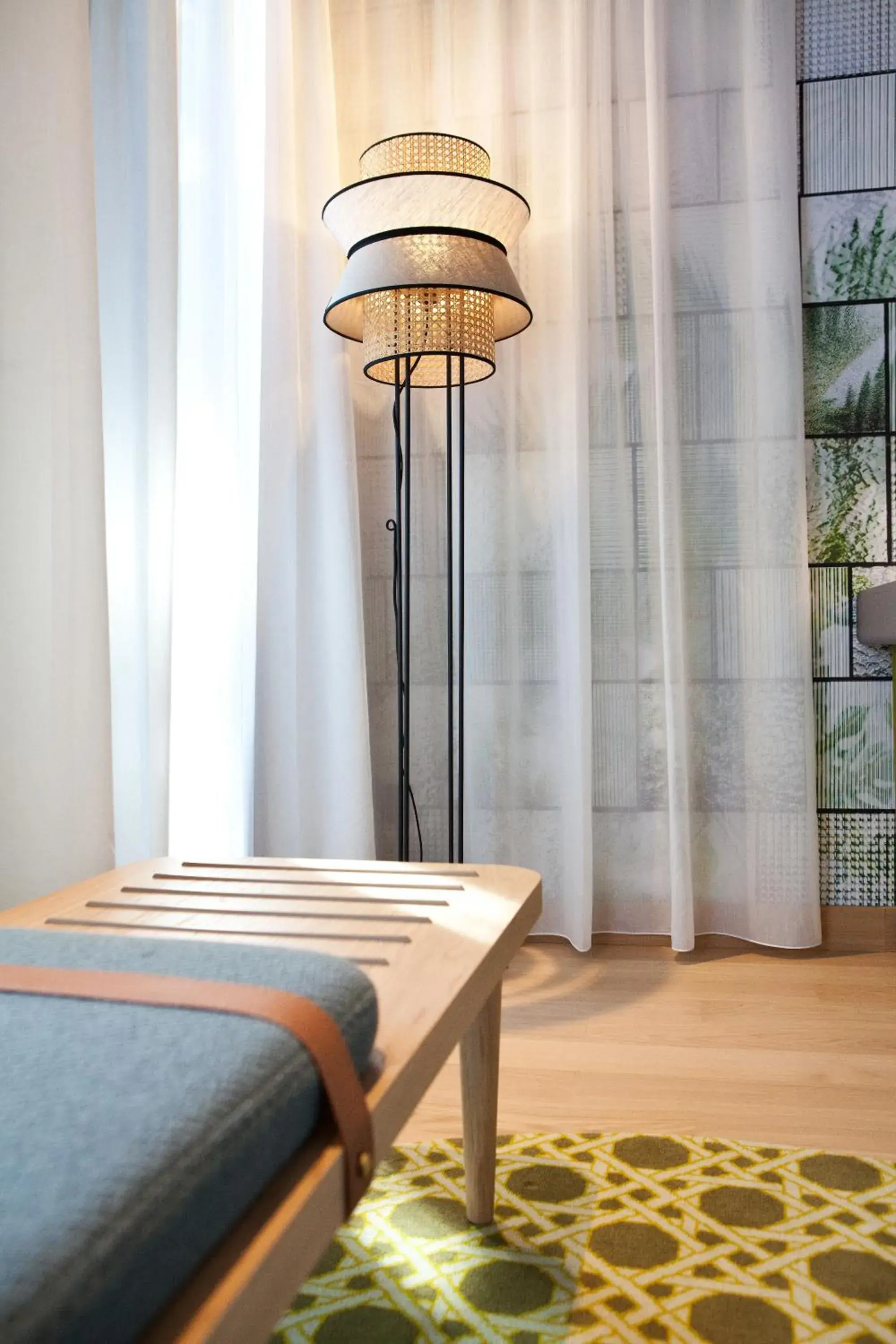 Living room, Bed in Hotel Indigo Vienna - Naschmarkt by IHG Living room, Bed in Hotel Indigo Vienna - Naschmarkt by IHG