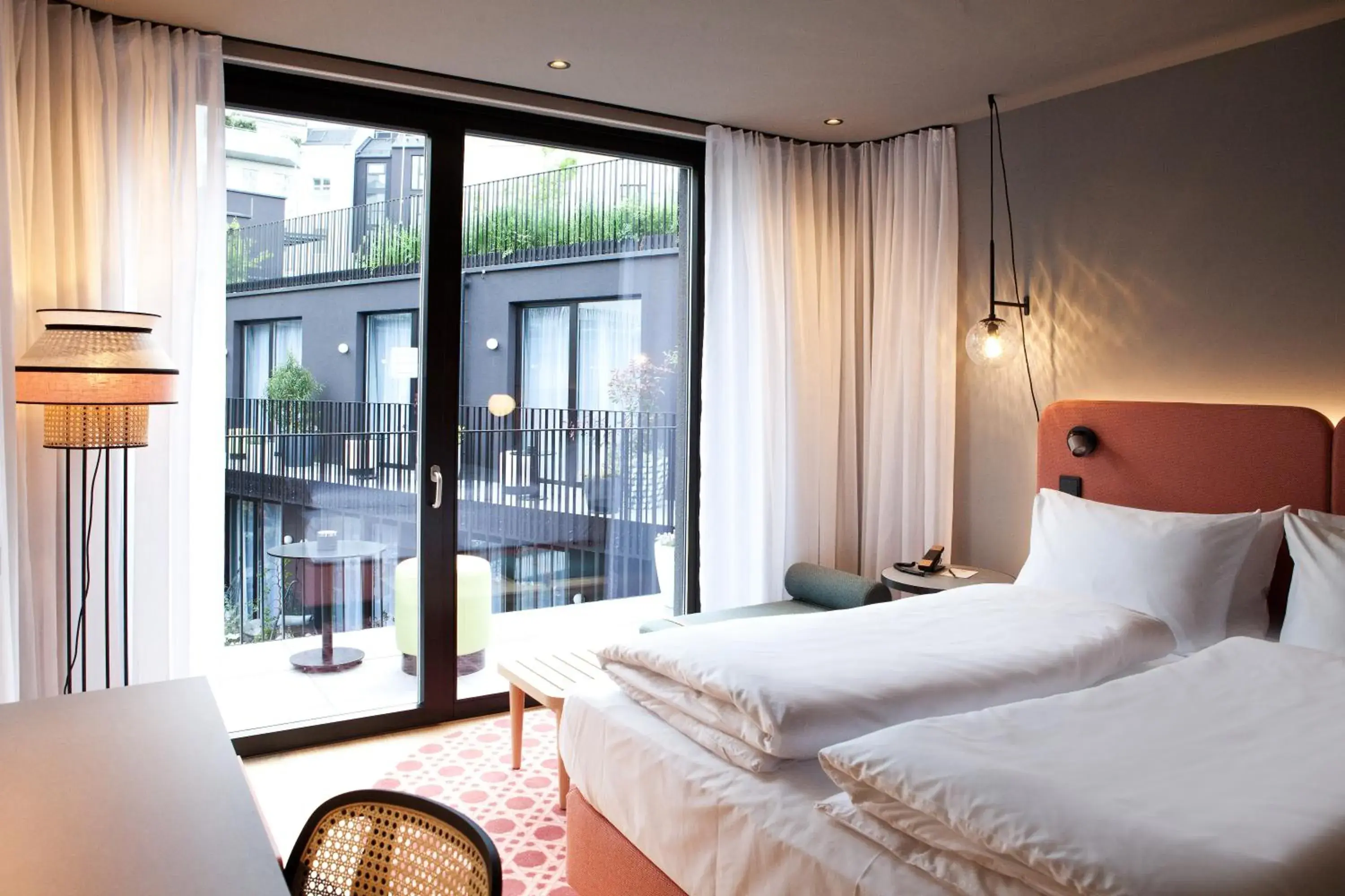 Bed in Hotel Indigo Vienna - Naschmarkt by IHG Bed in Hotel Indigo Vienna - Naschmarkt by IHG