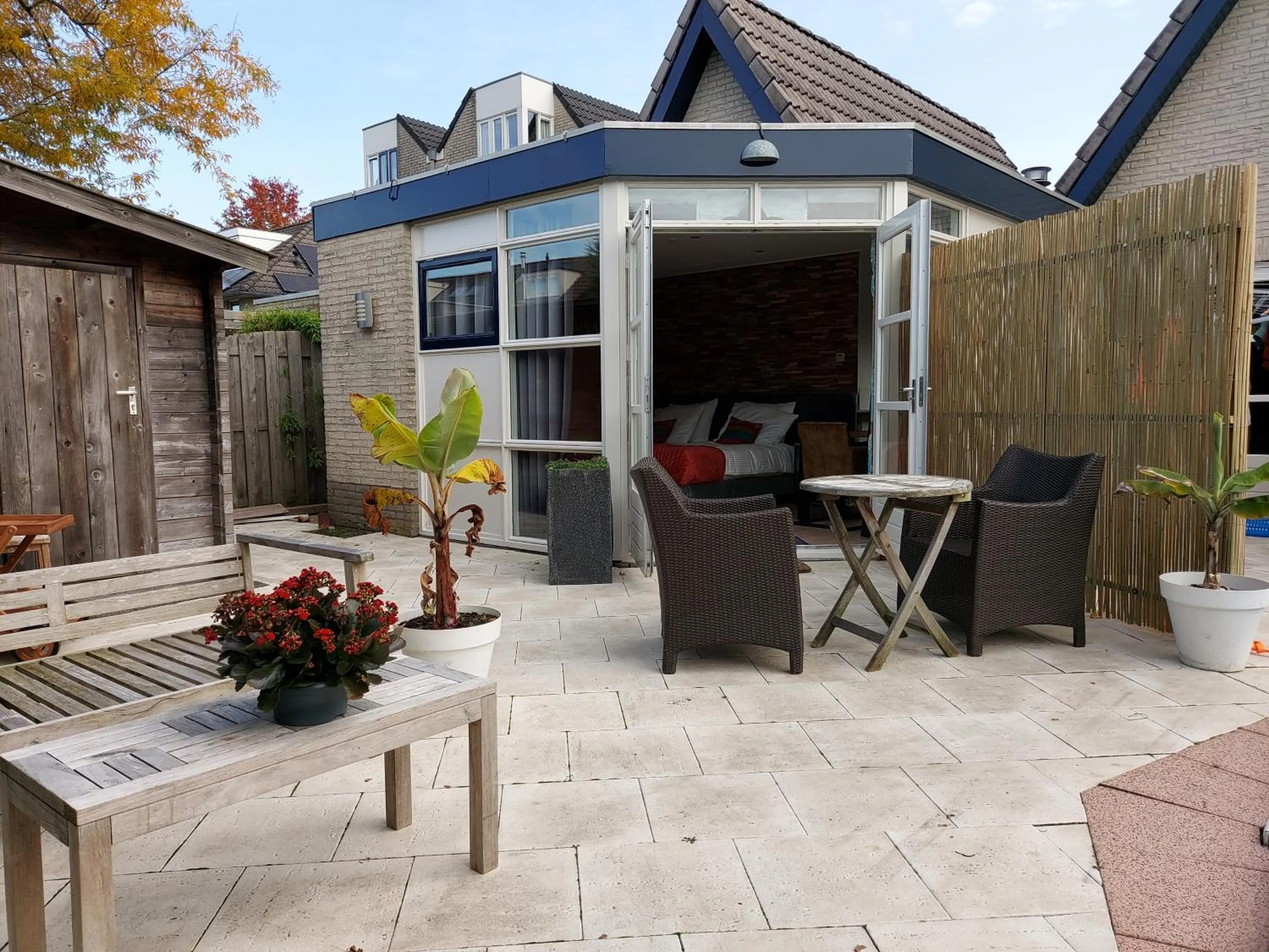 Patio in East Meets West Bed and Breakfast