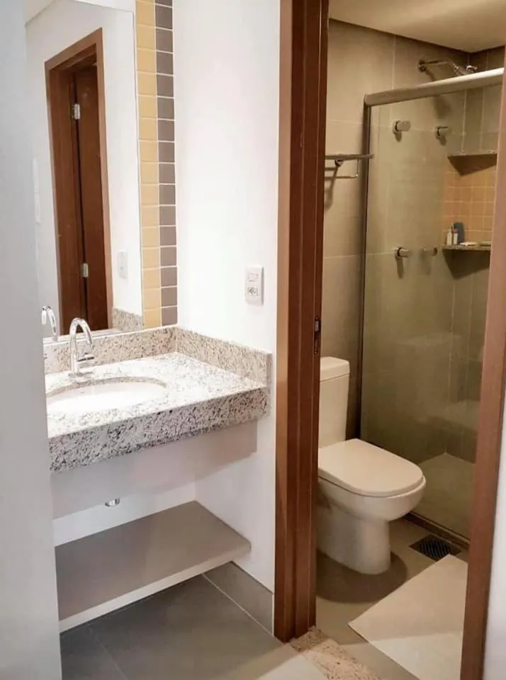 Bathroom in Olimpia Park Resort - Em frente à portaria do Thermas dos Laranjais