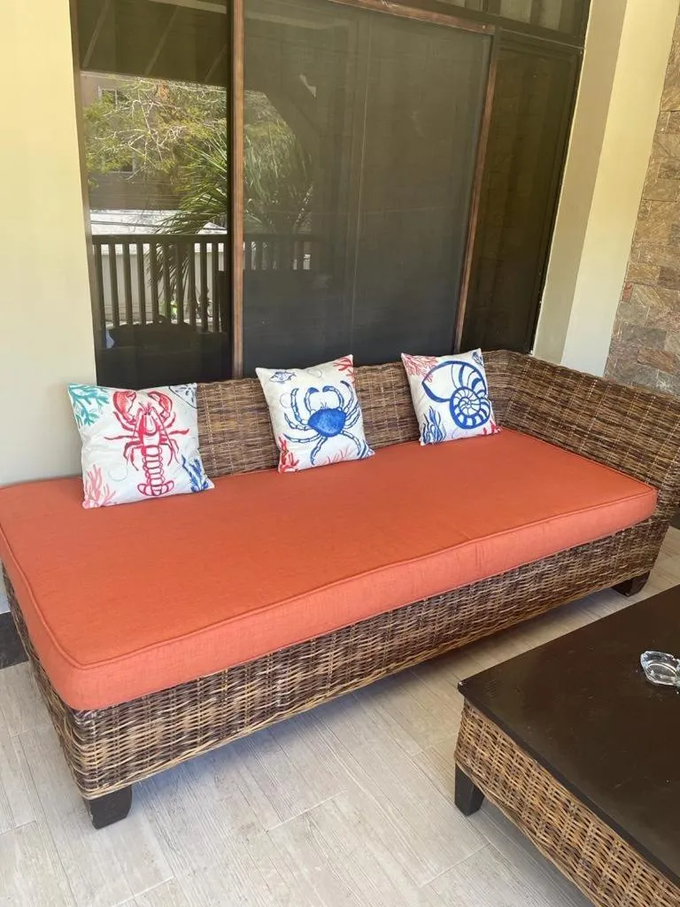 Las Terrenas beachfront 2 bedrooms condo with pool