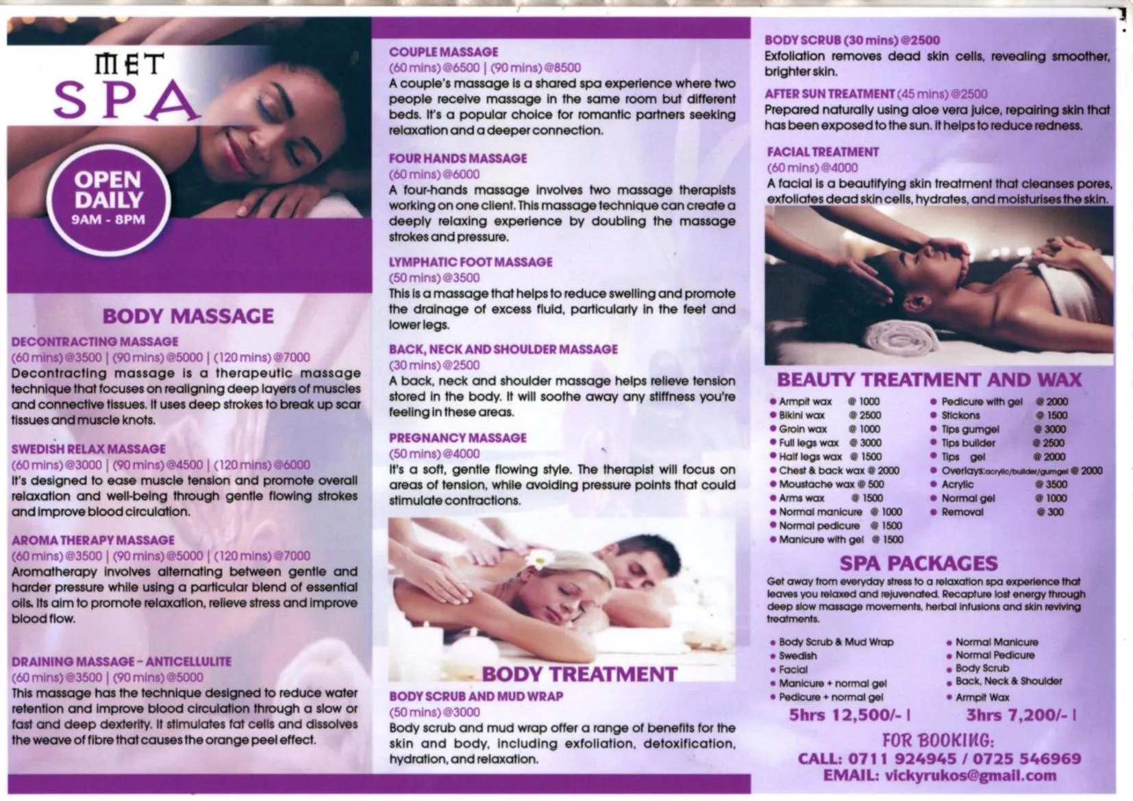 Spa and wellness centre/facilities in Met Beach Resort Malindi