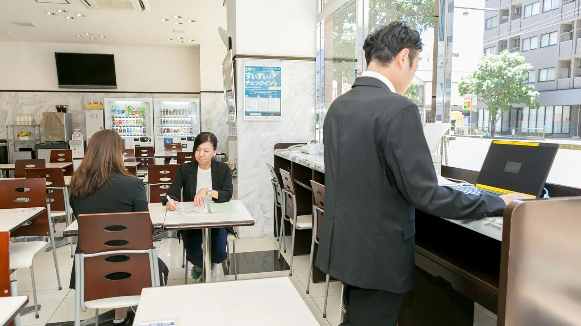Lobby or reception in Toyoko Inn Kagoshima chuo eki Nishi guchi
