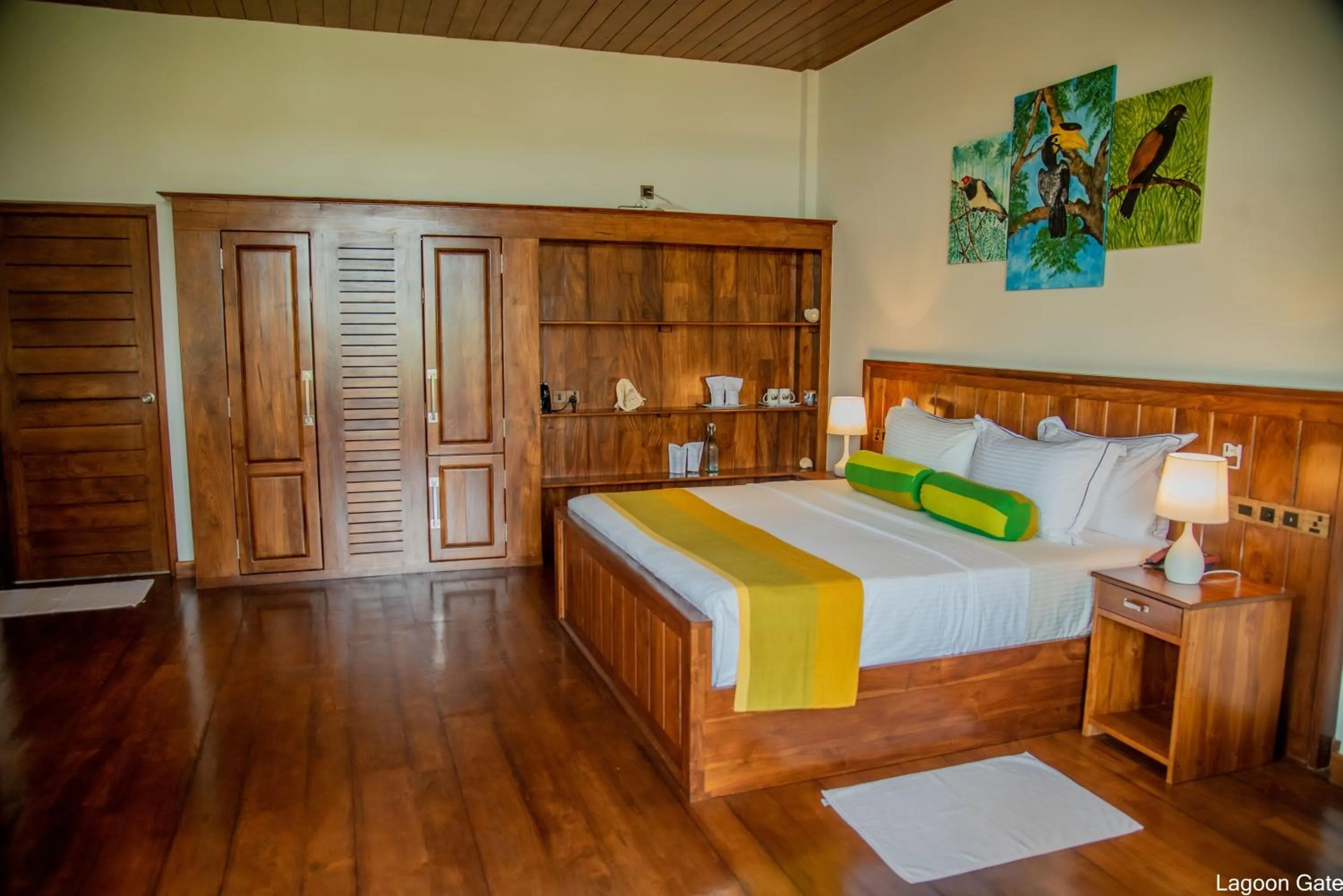 Photo of the whole room, Bed in Lagoon gate Tangalle Resort