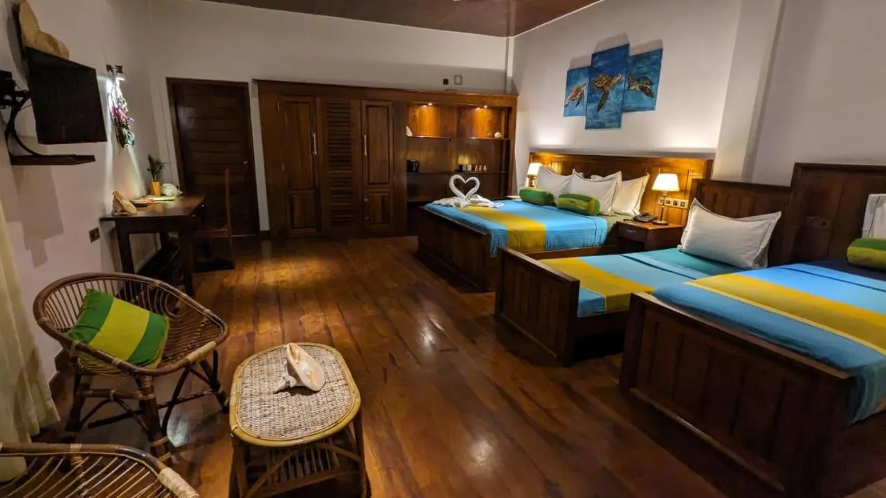 Bed in Lagoon gate Tangalle Resort