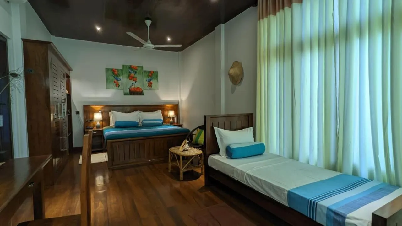 Bed in Lagoon gate Tangalle Resort