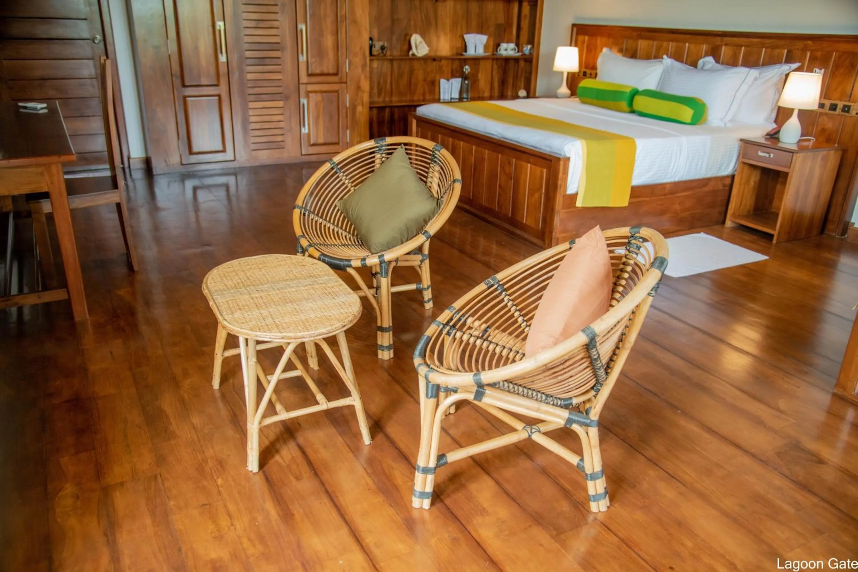 Bedroom, Bed in Lagoon gate Tangalle Resort