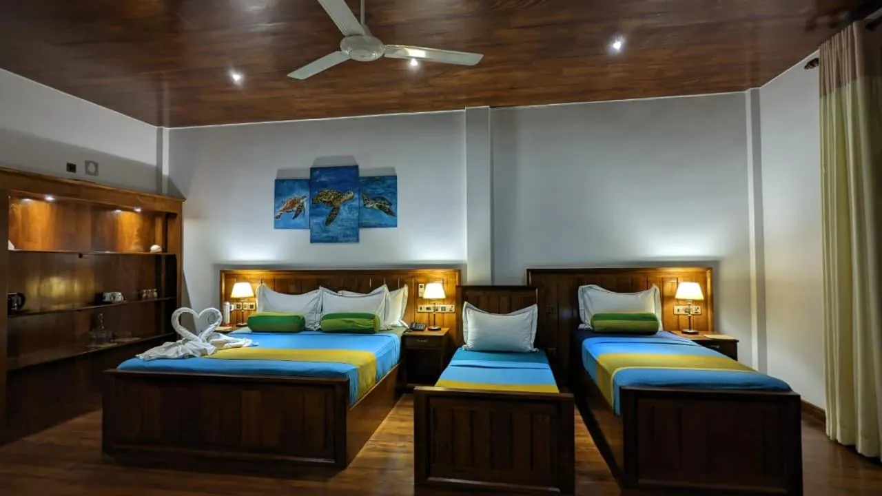 Bed in Lagoon gate Tangalle Resort