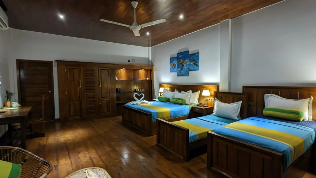 Bed in Lagoon gate Tangalle Resort