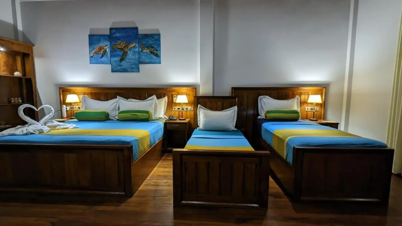 Bed in Lagoon gate Tangalle Resort