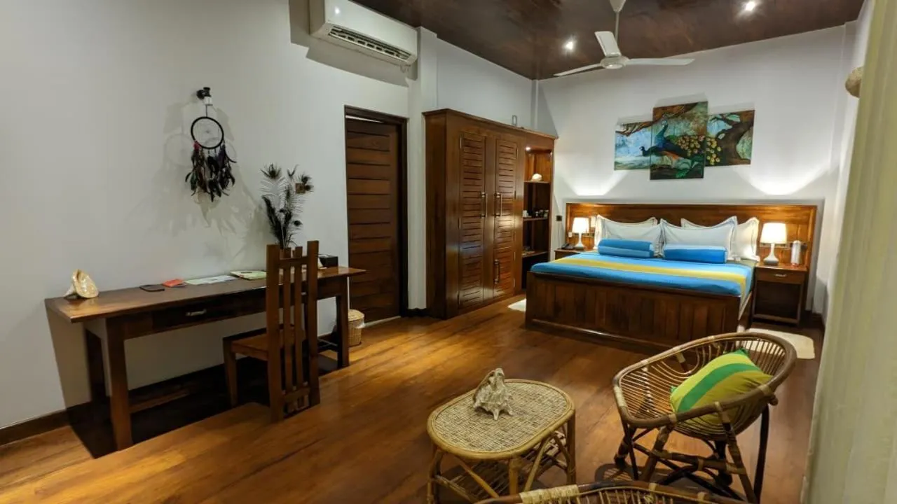 Bed in Lagoon gate Tangalle Resort