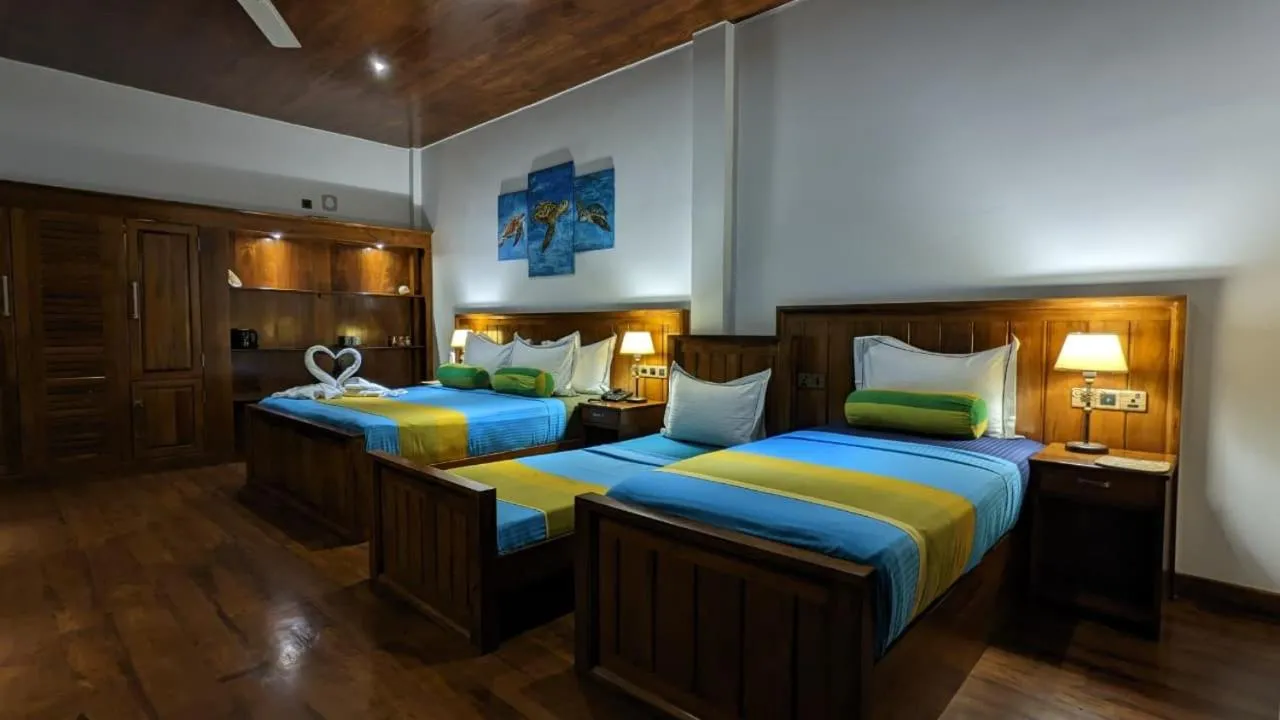 Bed in Lagoon gate Tangalle Resort